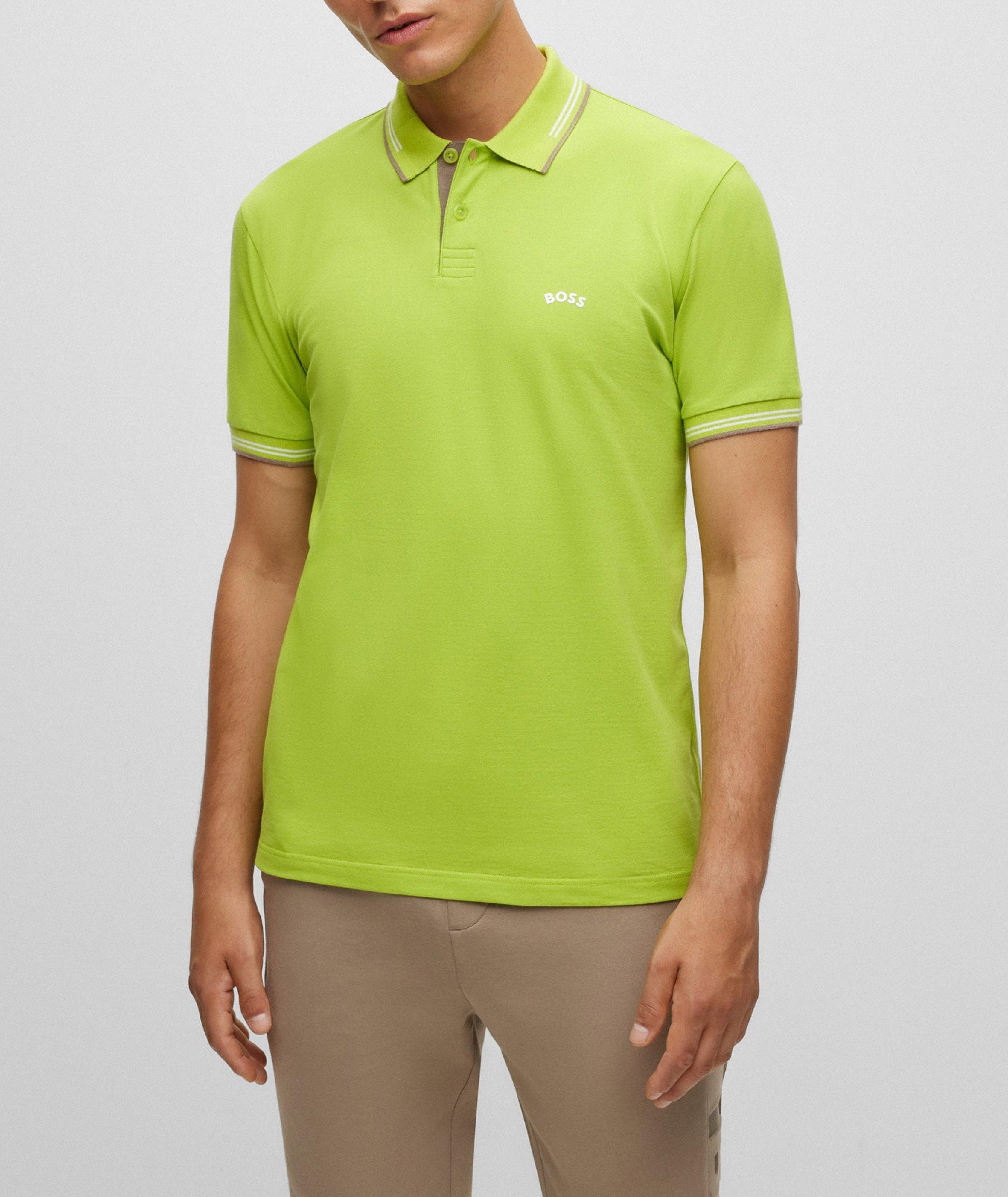 Paul Curved Stretch-Cotton Polo image 1