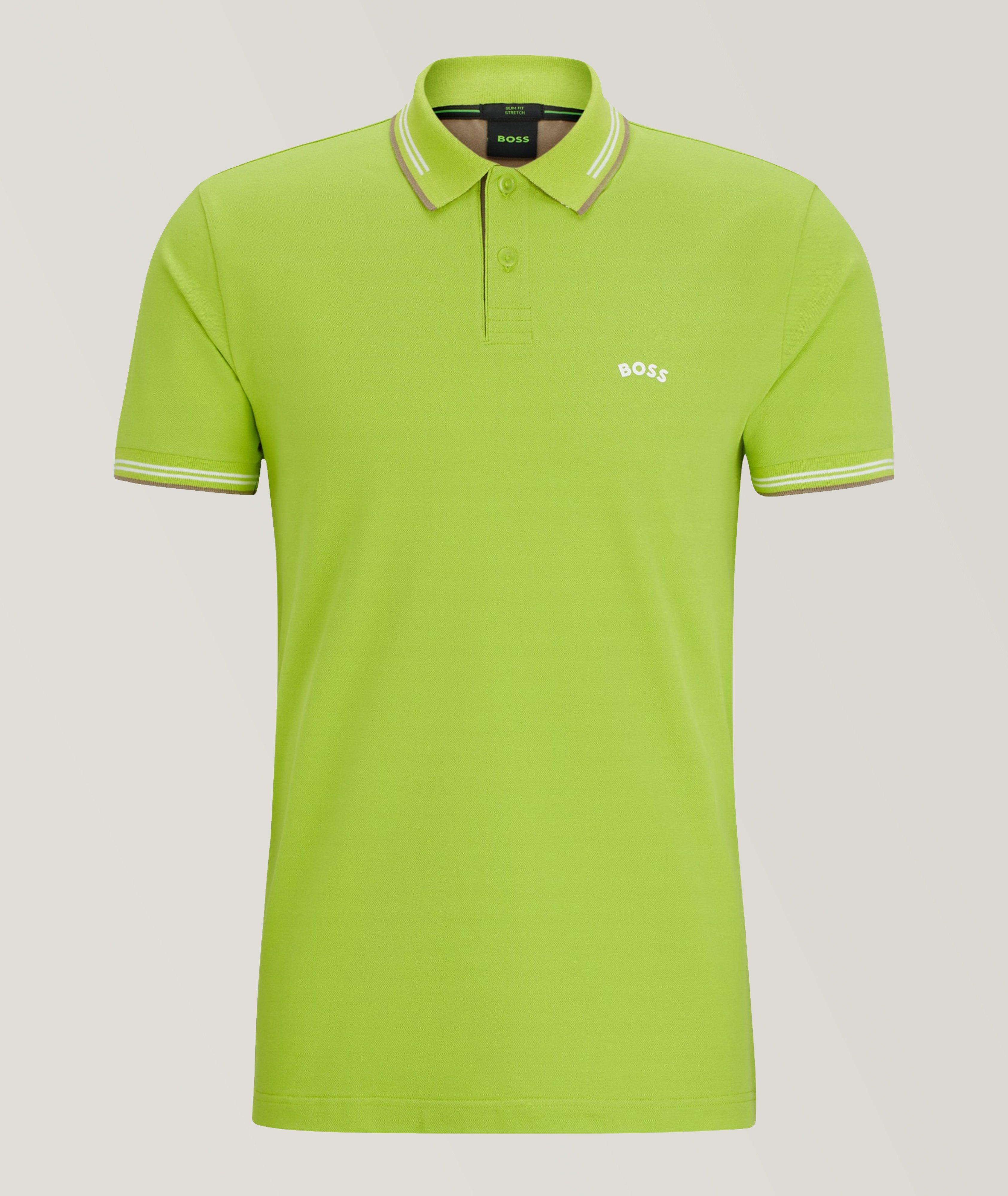 Paul Curved Stretch-Cotton Polo image 0