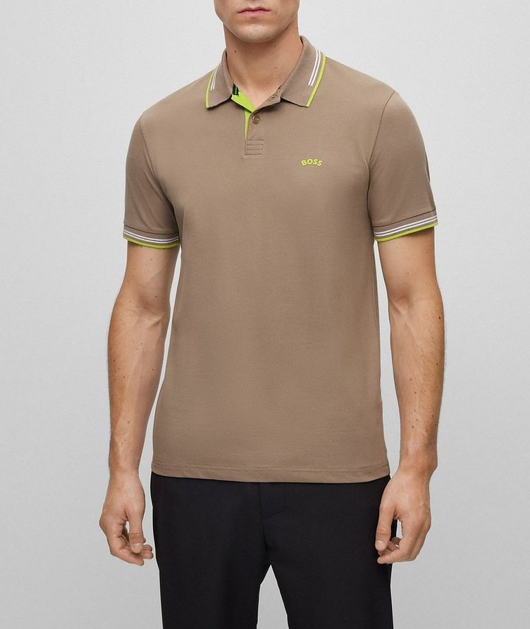 Contrast Tipped Mercerized Cotton Polo image 1