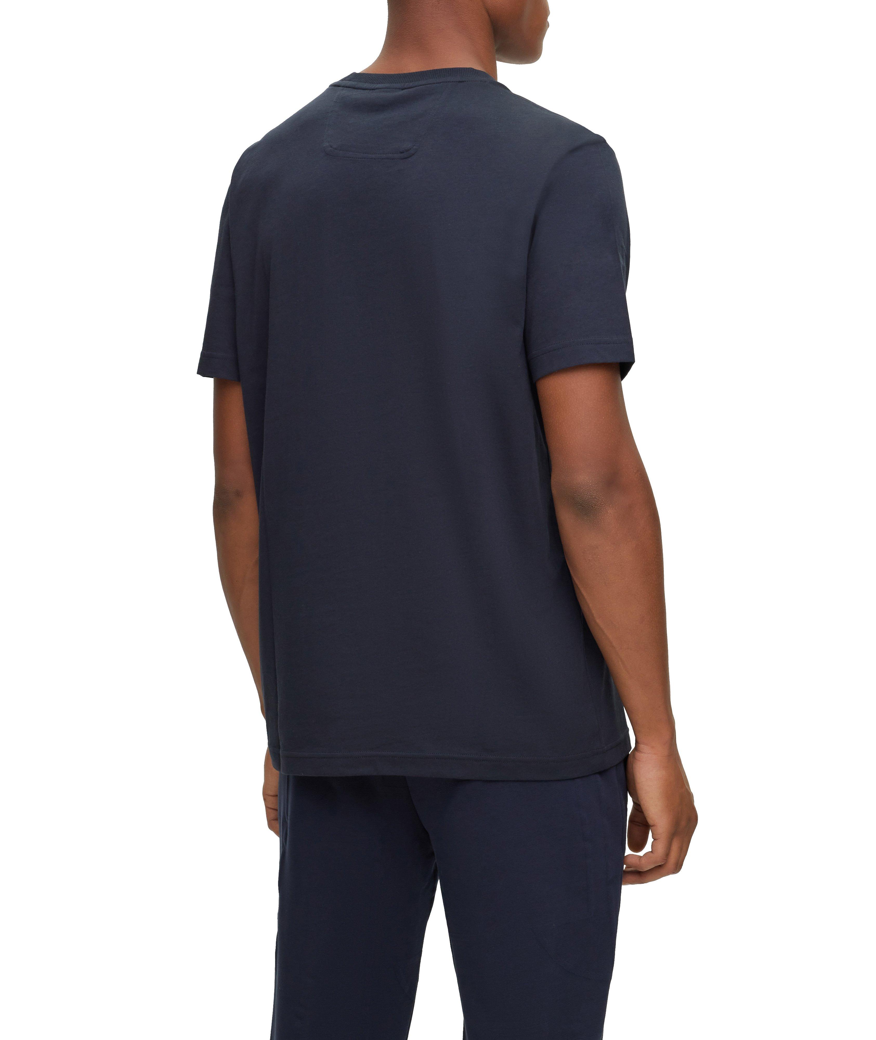 3D Effect Logo Print Cotton T-Shirt image 2