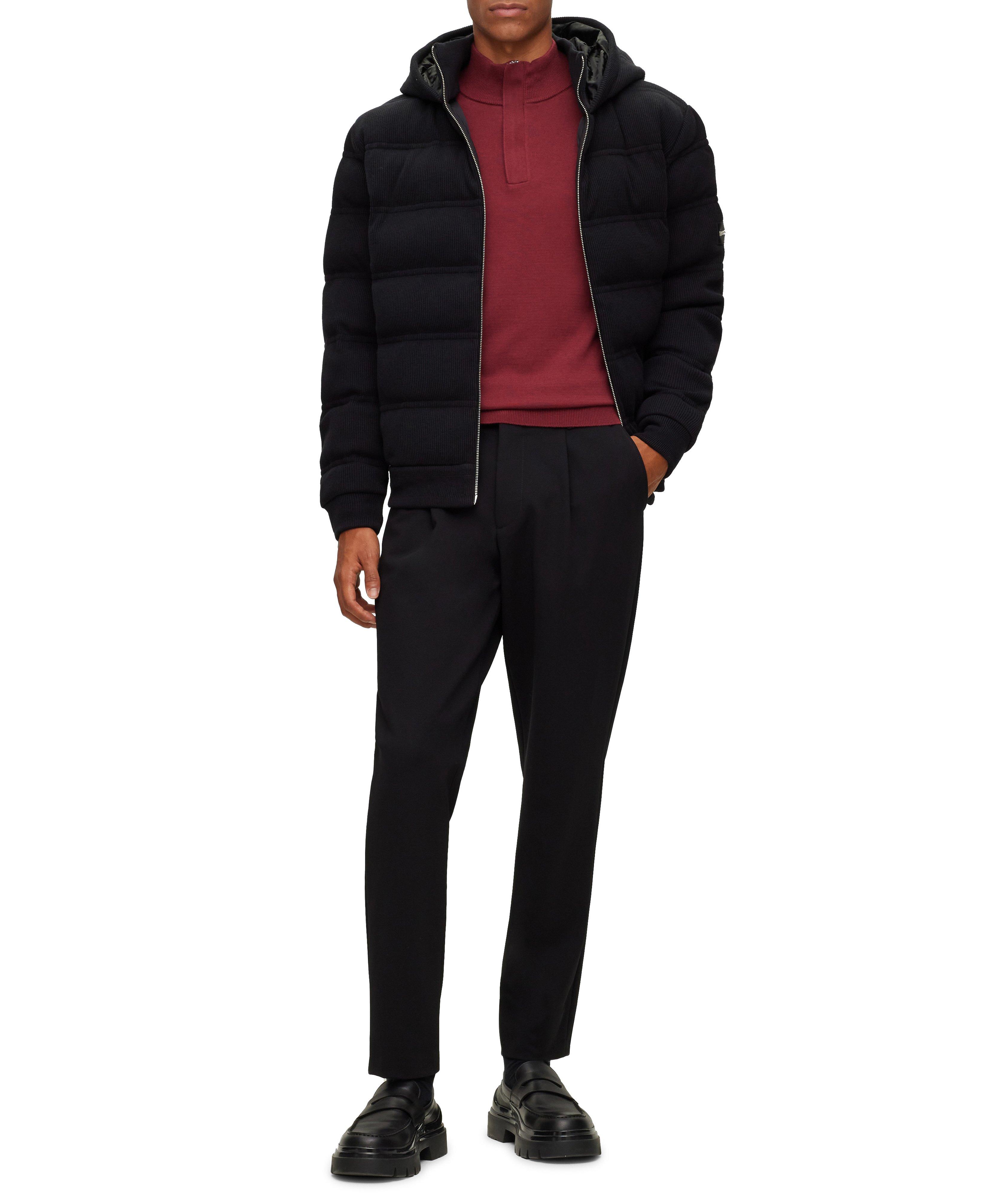Maretto Virgin Wool-Cotton Quarter-Zip Sweater image 4