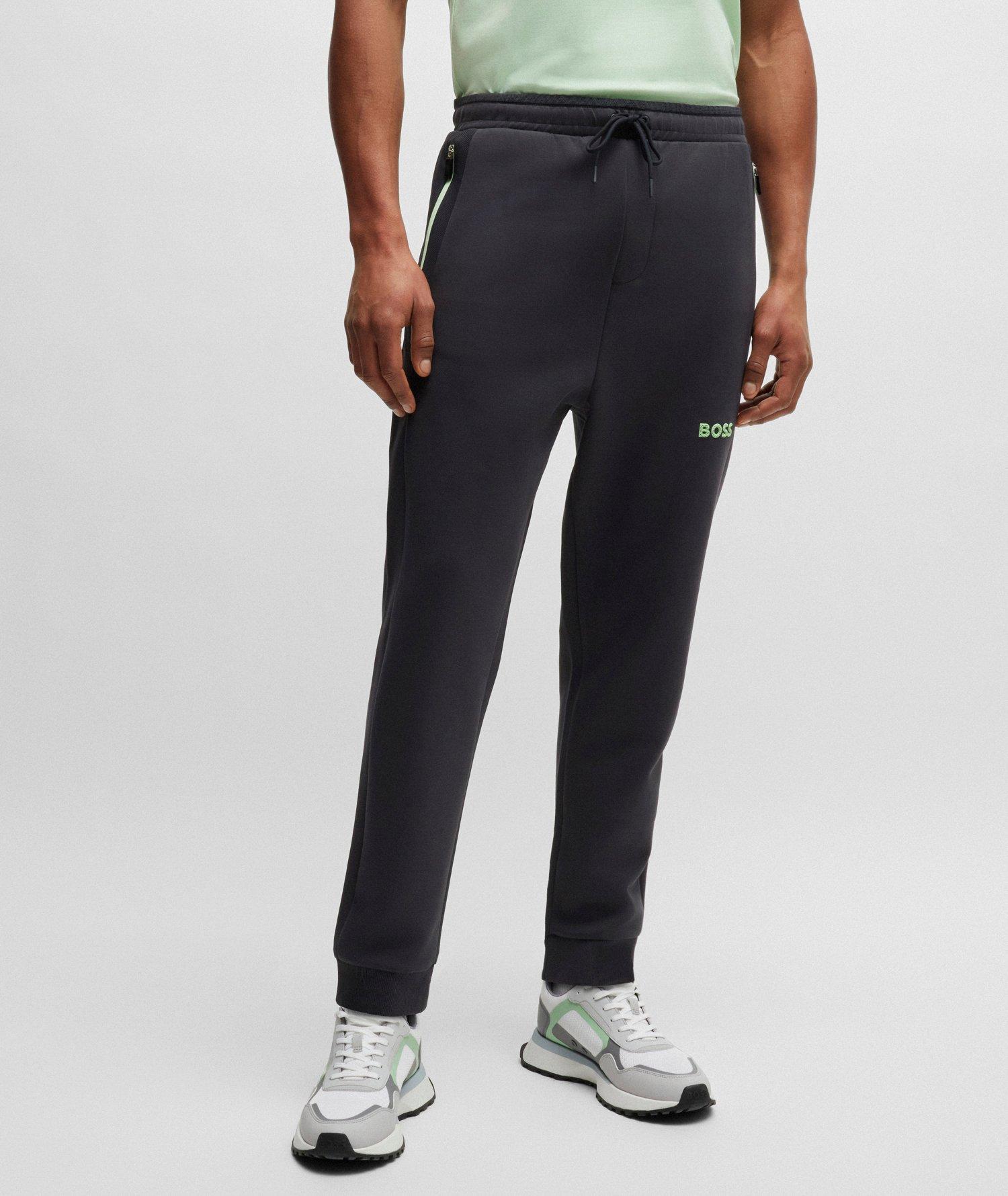 Pantalon sport en mélange de coton avec logo image 2