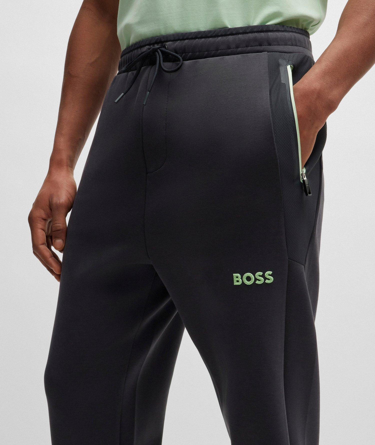 Pantalon sport en mélange de coton avec logo image 4