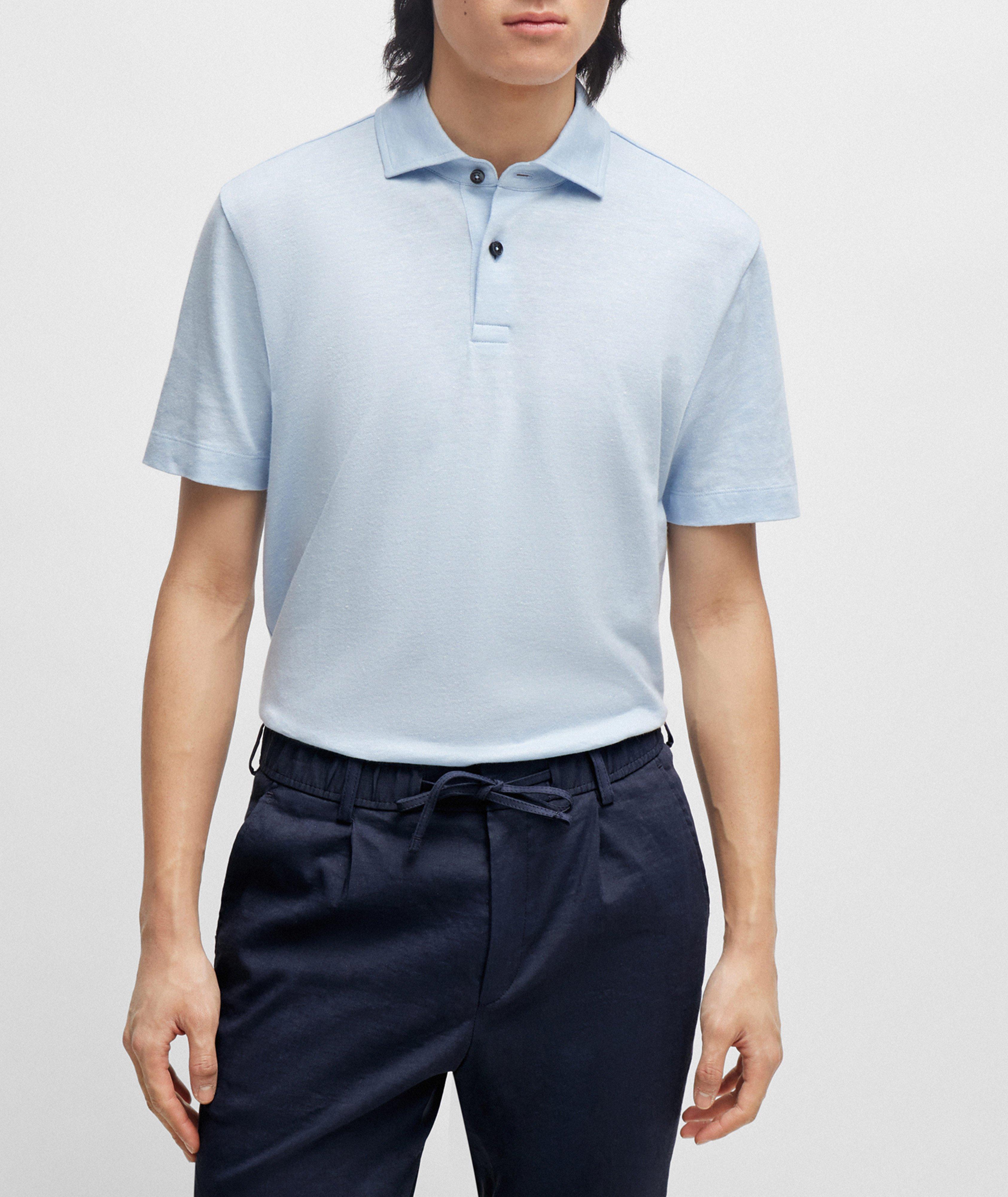 Linen-Cotton Polo