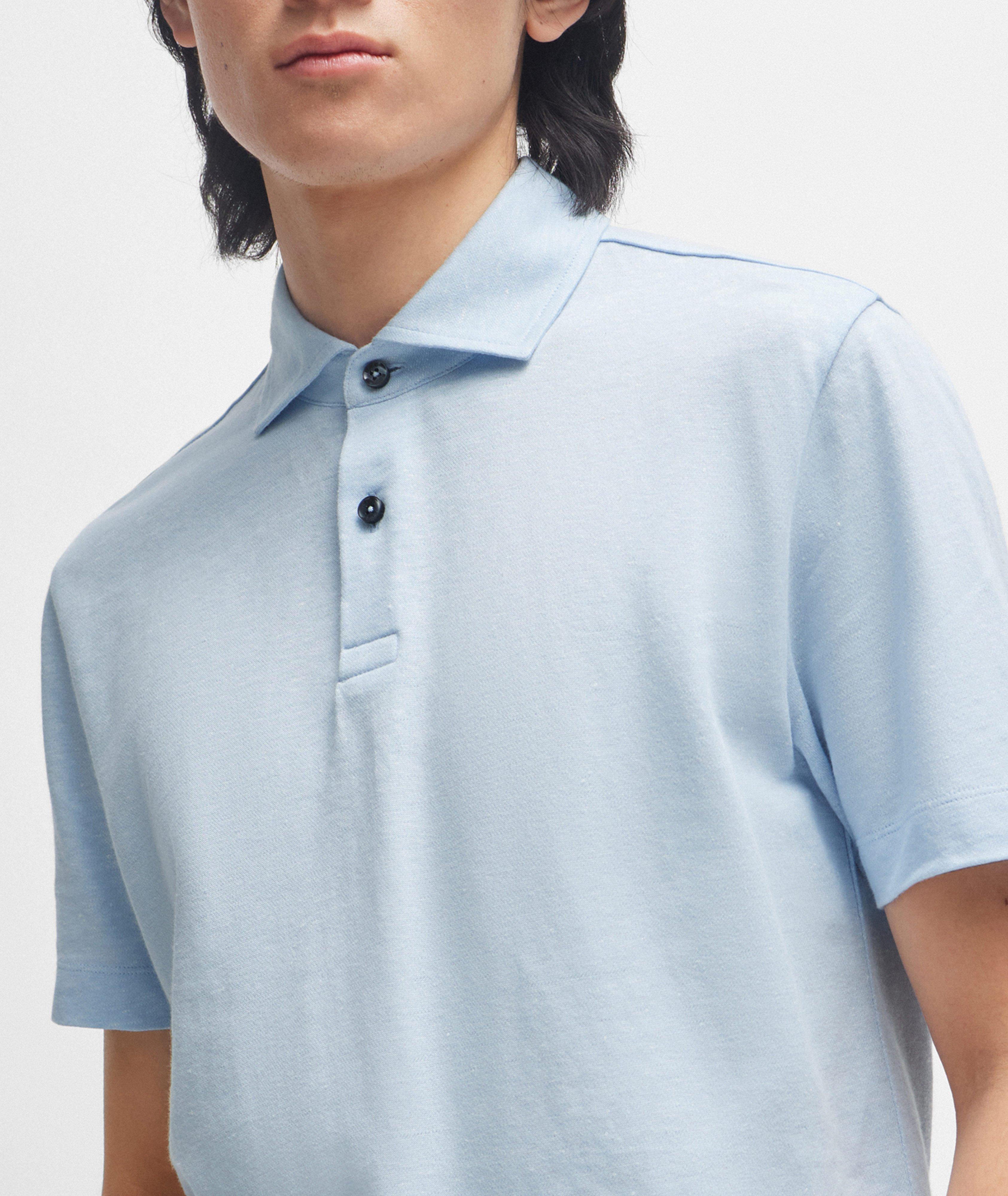 Linen-Cotton Polo