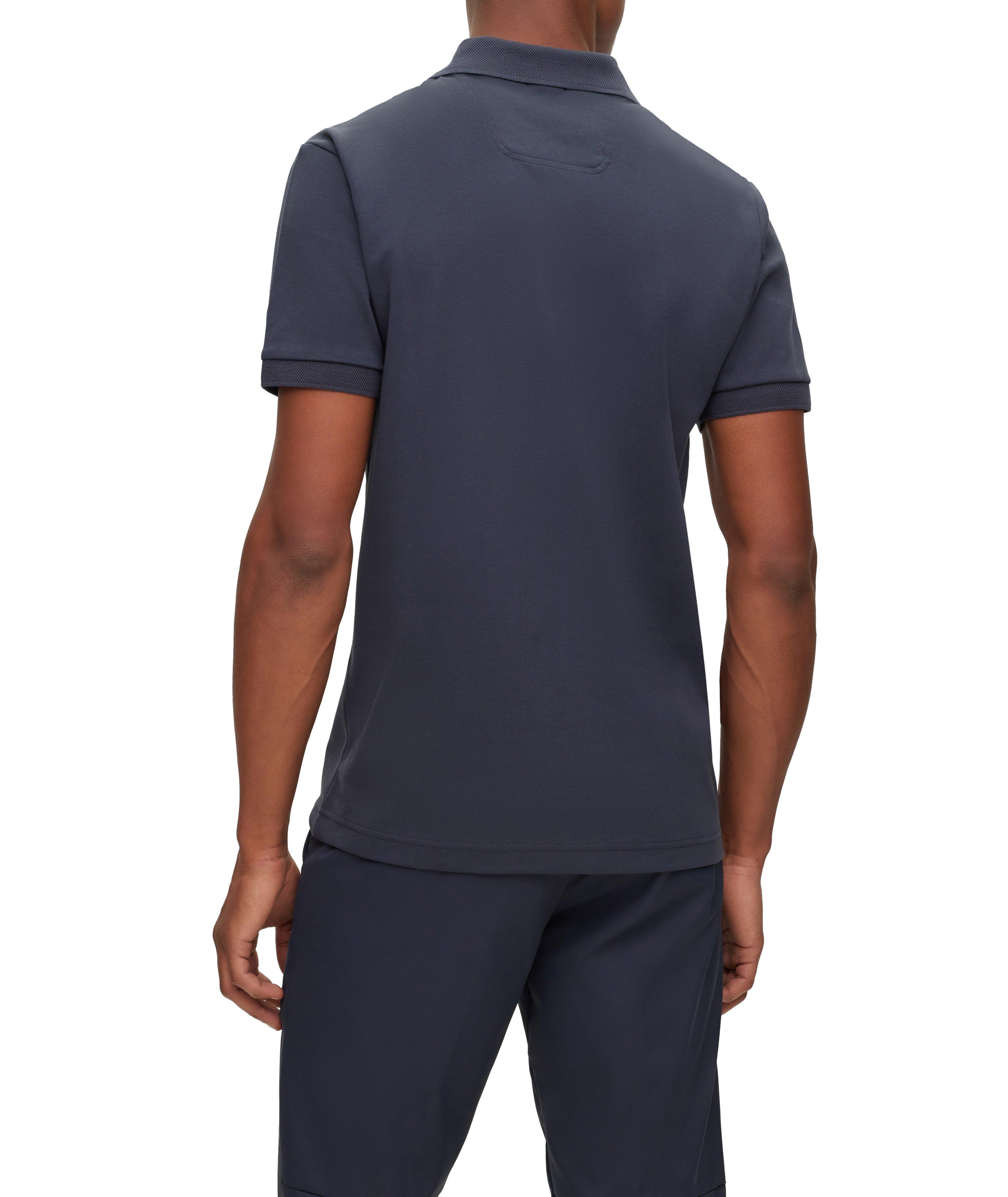 Polo en tricot interlock de coupe amincie image 2