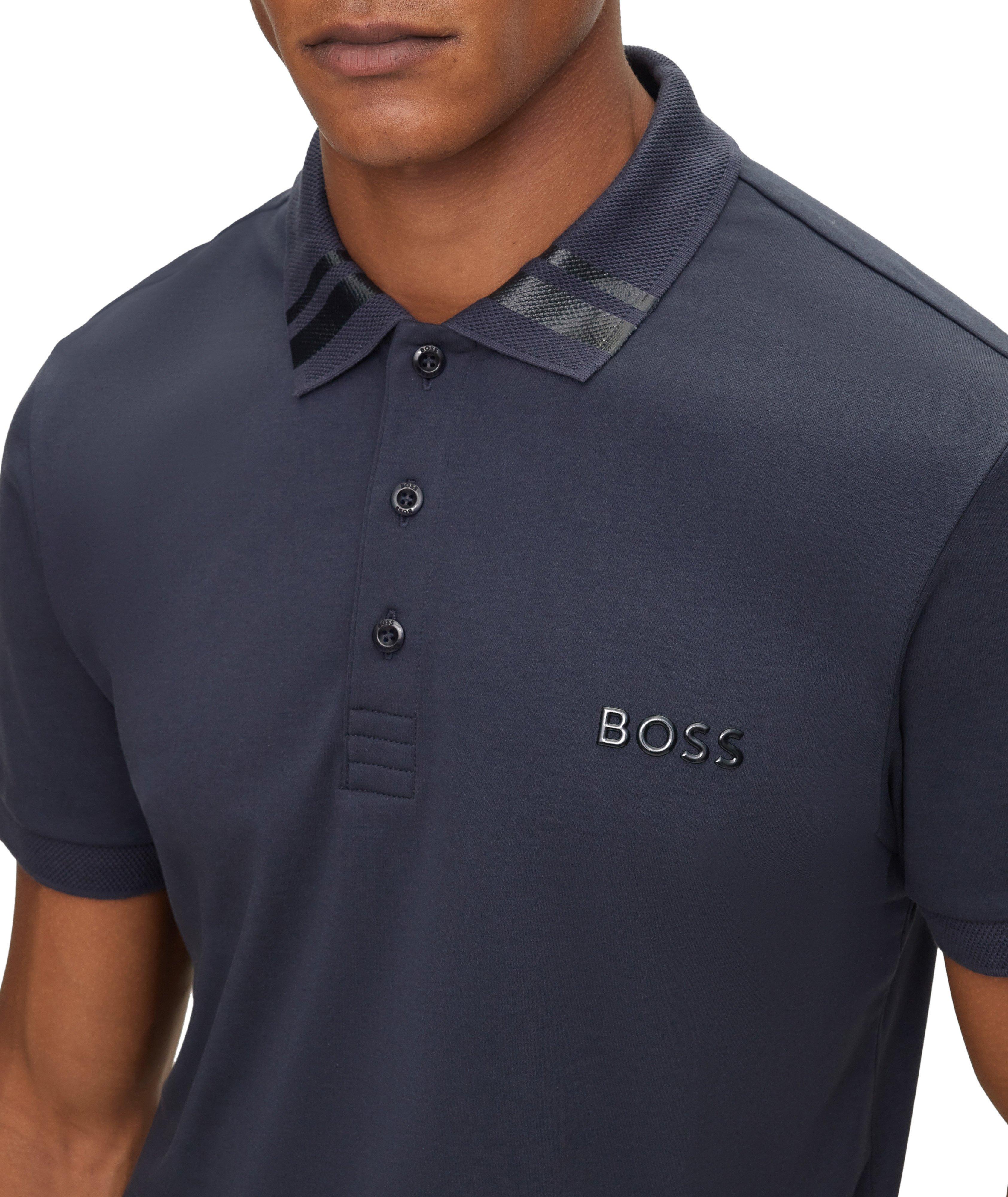 Polo en tricot interlock de coupe amincie image 3