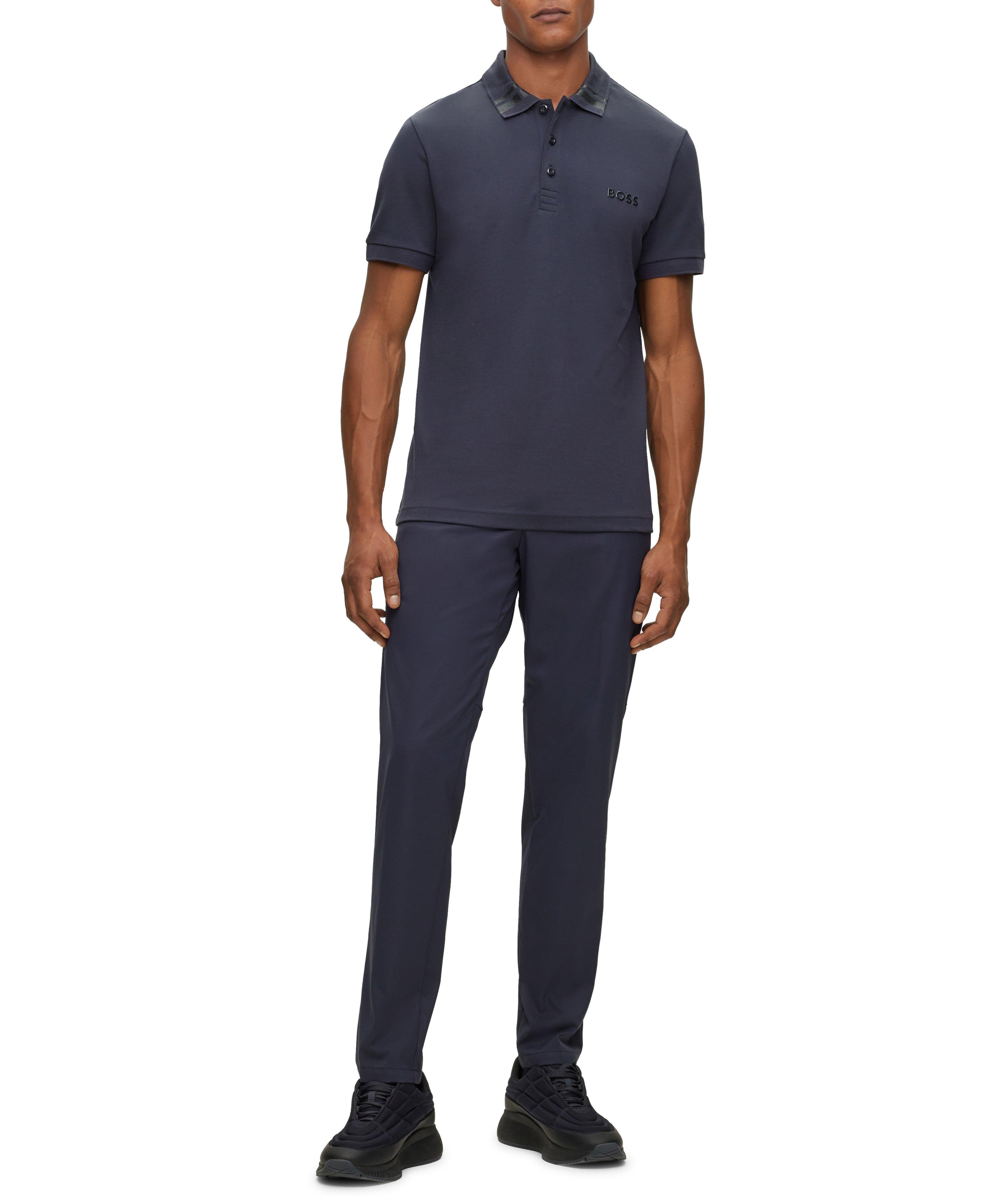 Polo en tricot interlock de coupe amincie image 4