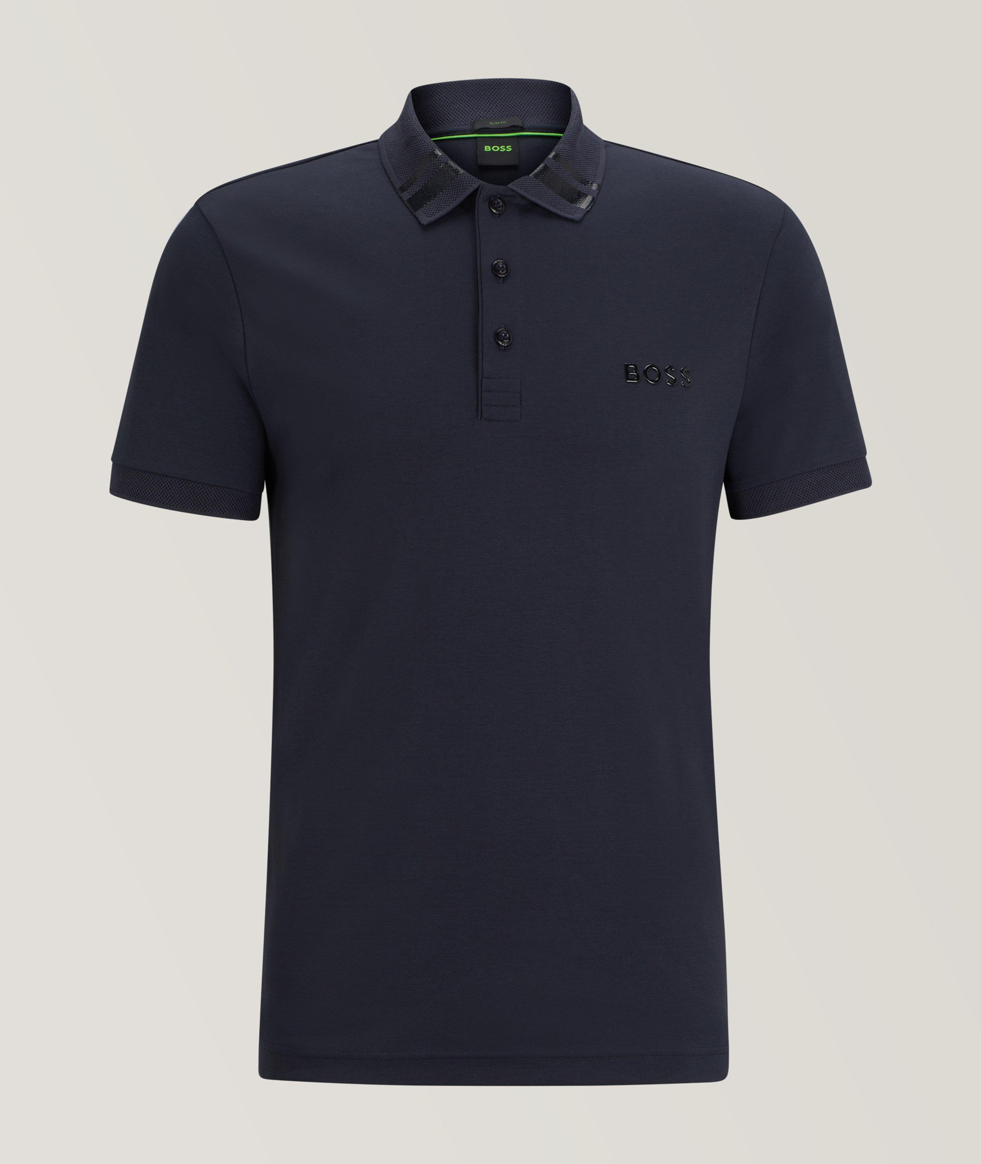 Polo en tricot interlock de coupe amincie image 0