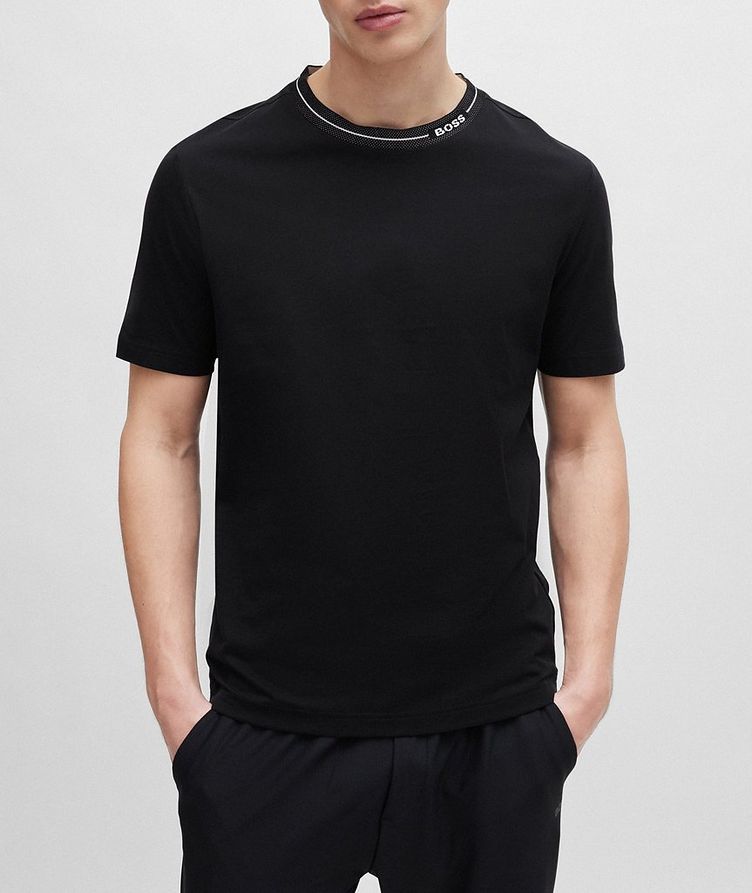 Responsible Knitted Collar Cotton T-Shirt image 1