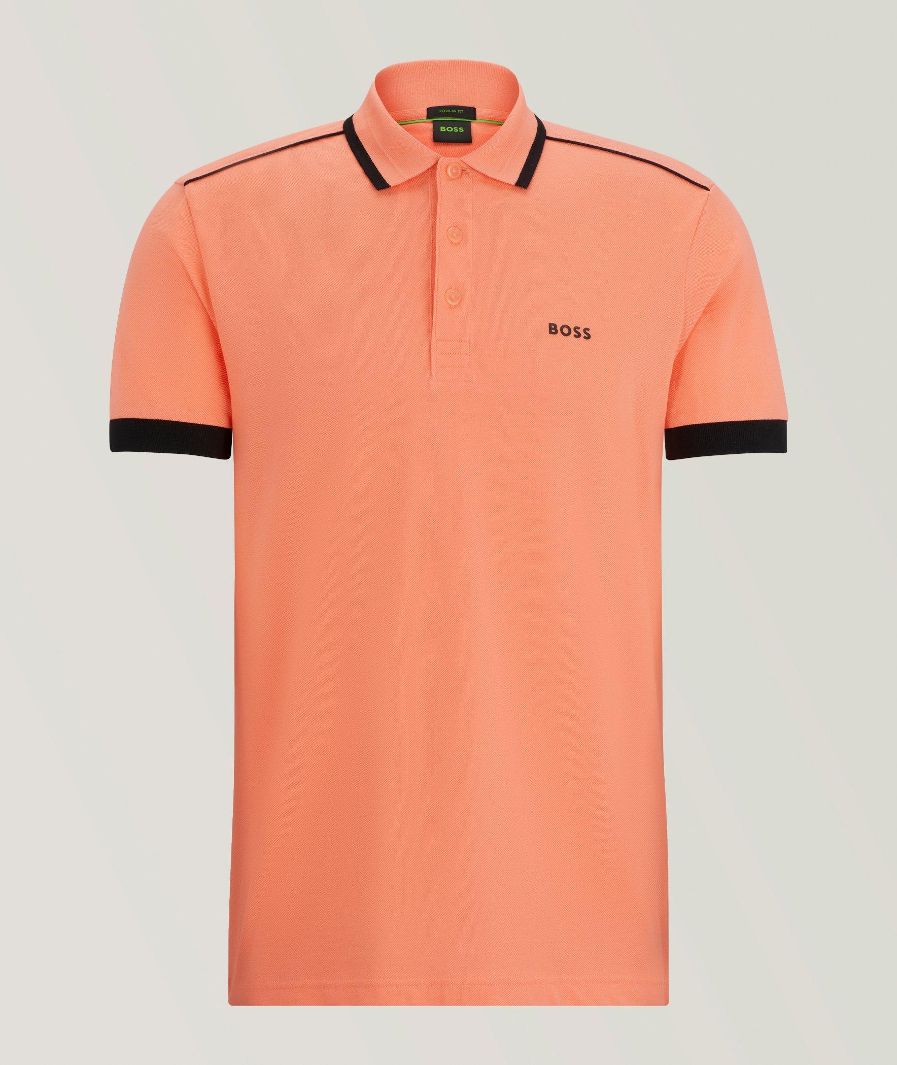 Contrast Collar Cotton Polo