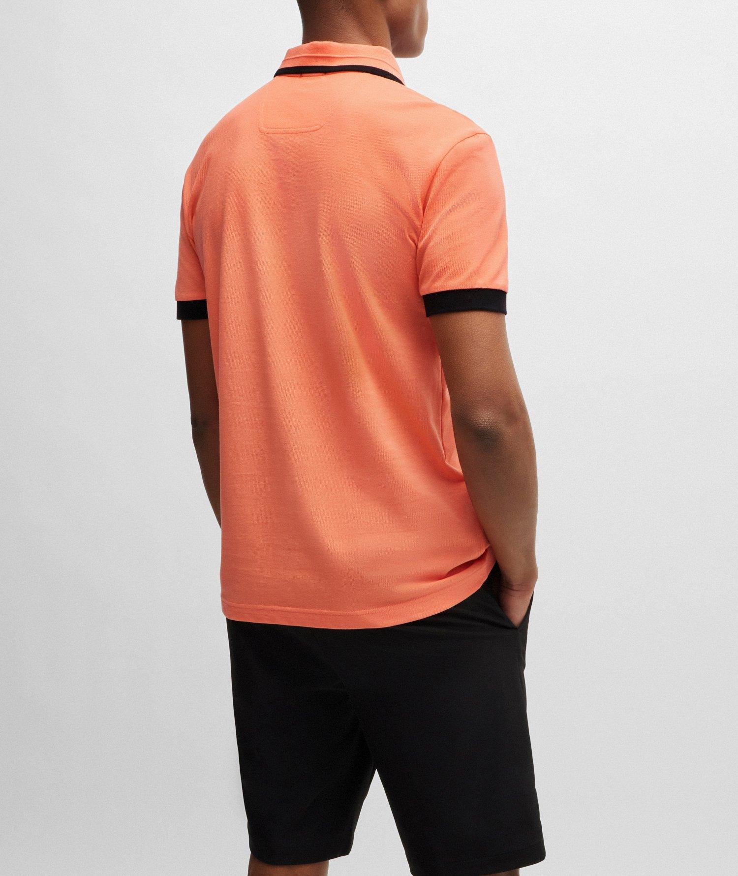 Contrast Collar Cotton Polo