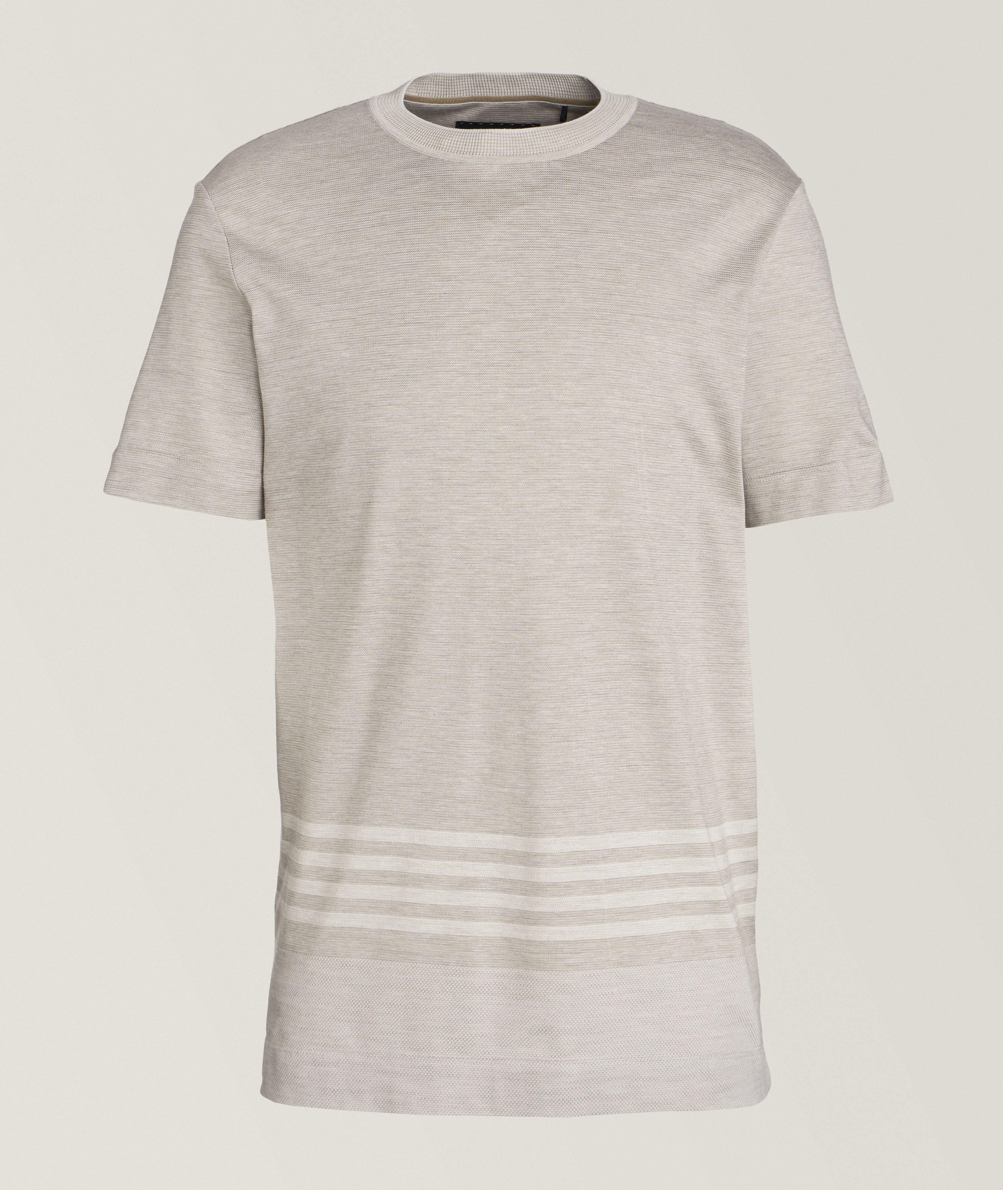 Cotton-Silk Knit T-Shirt