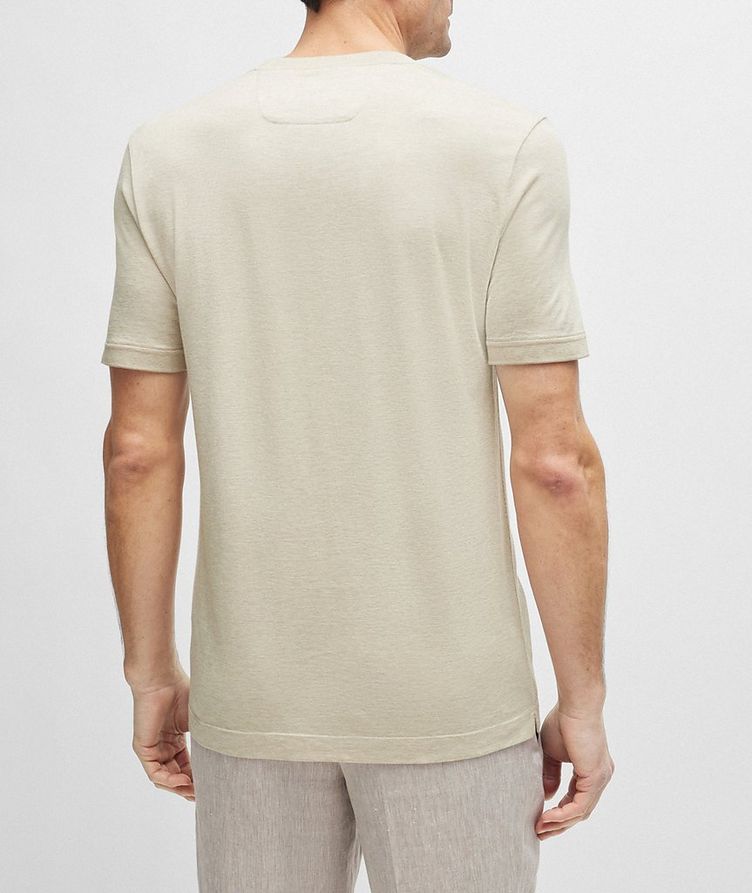 Two-Toned Micro Jacquard Cotton-Silk T-Shirt image 2