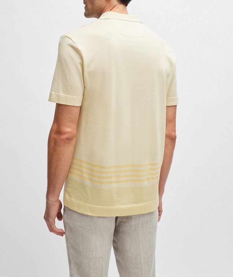 Two-Toned Striped Cotton-Silk Polo image 2