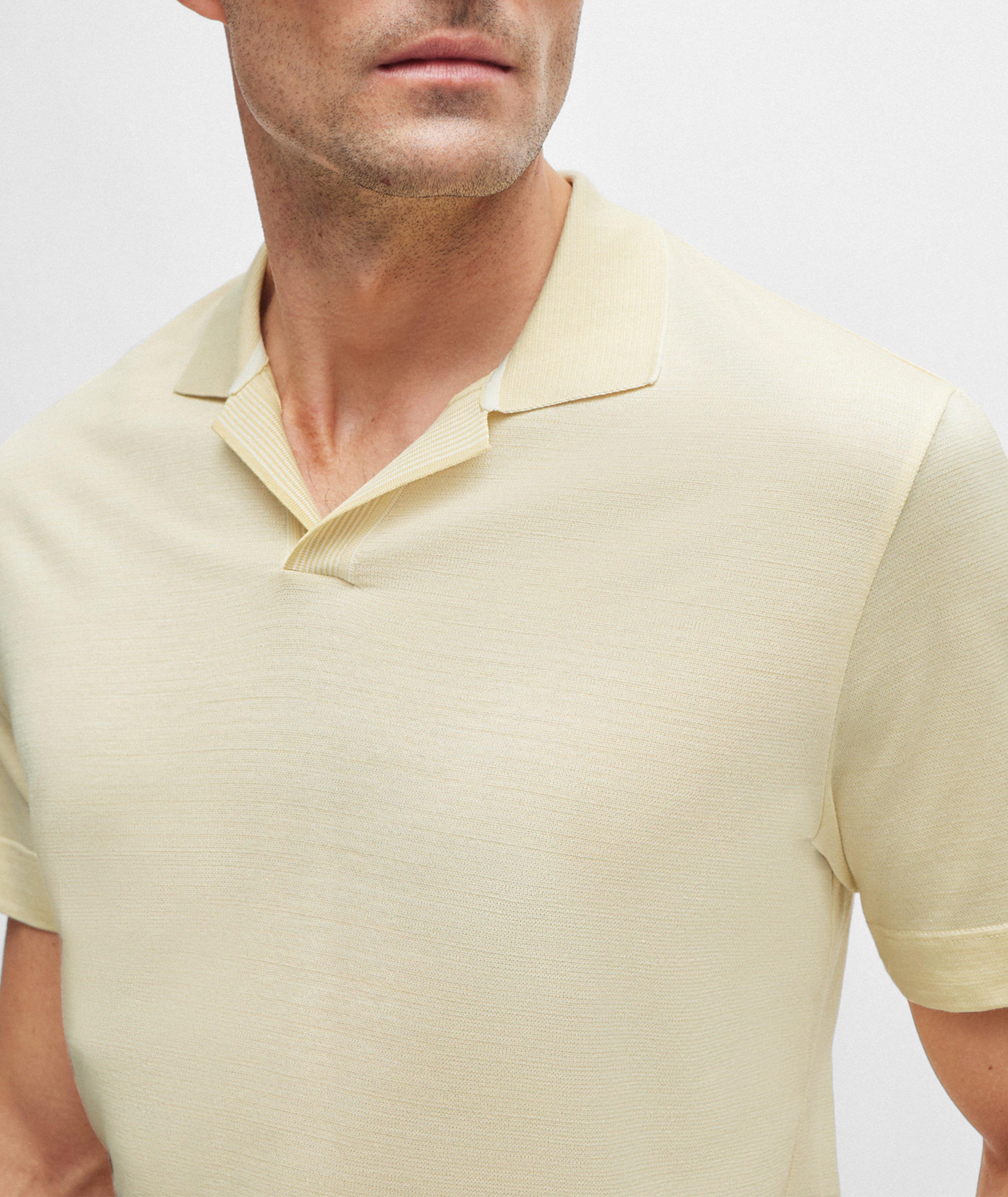 Two-Toned Striped Cotton-Silk Polo image 3