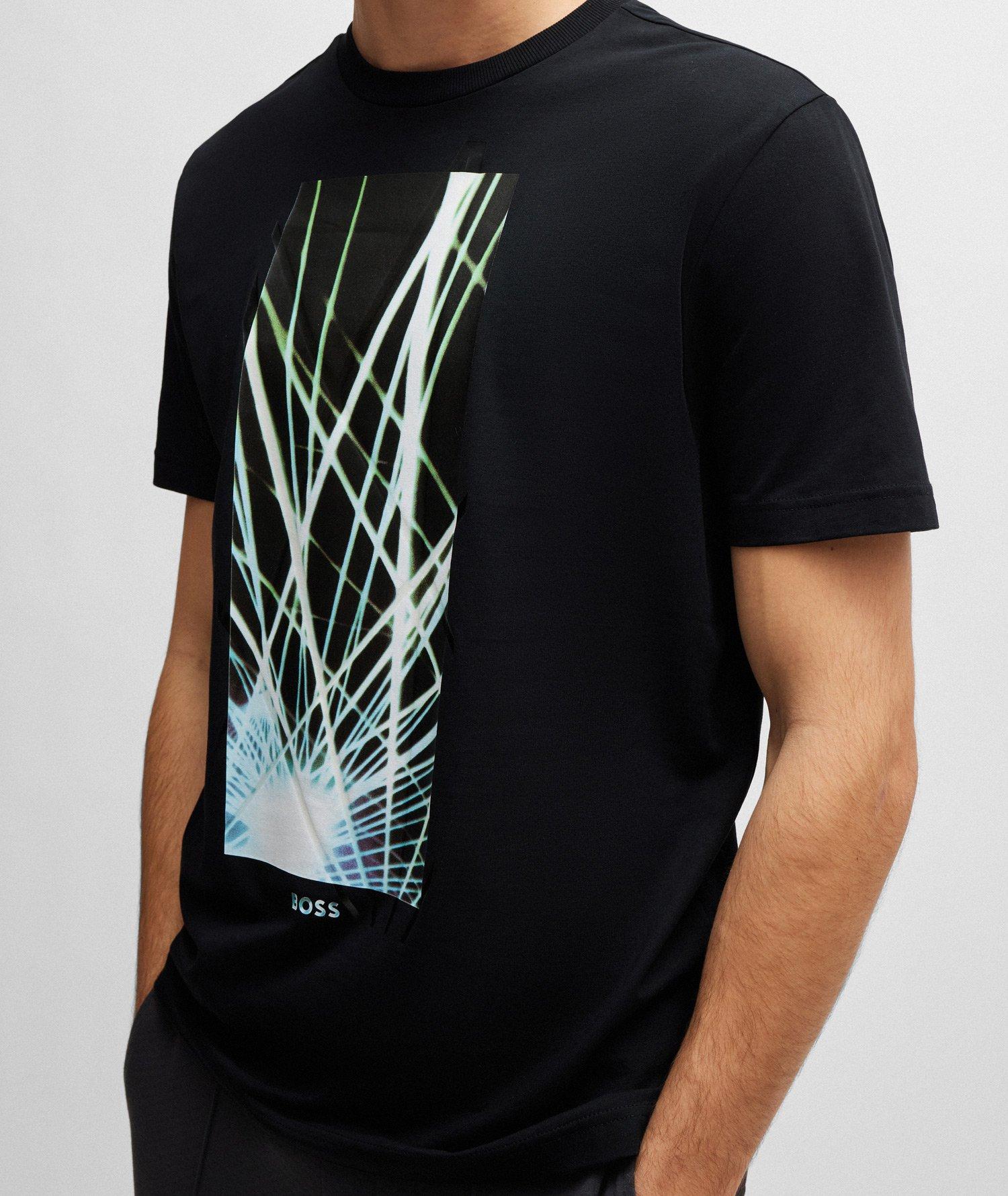 Green Collection Graphic Print Stretch-Cotton Jersey T-Shirt