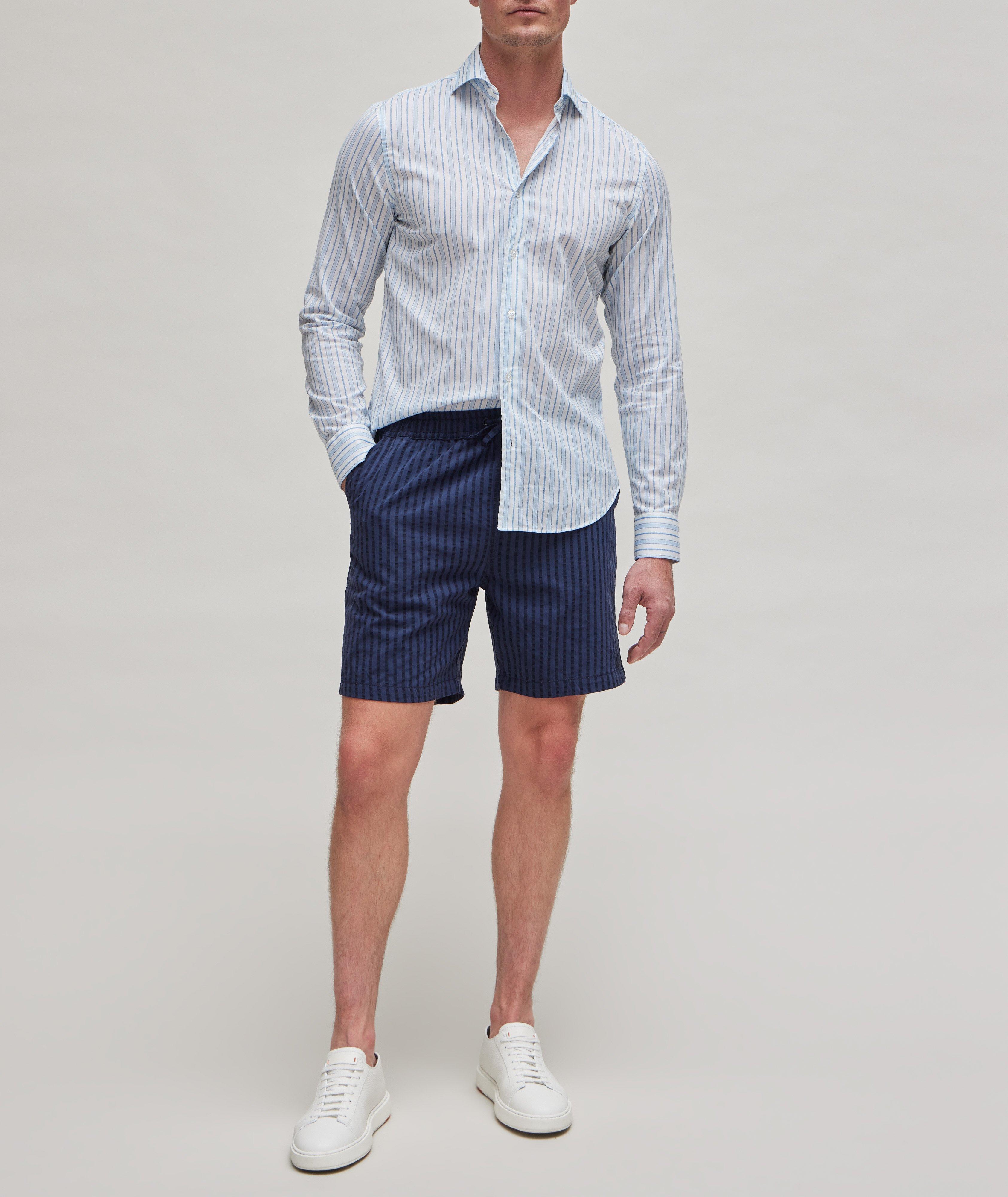 Sean Panamino Stretch-Cotton Sport Shirt  image 3