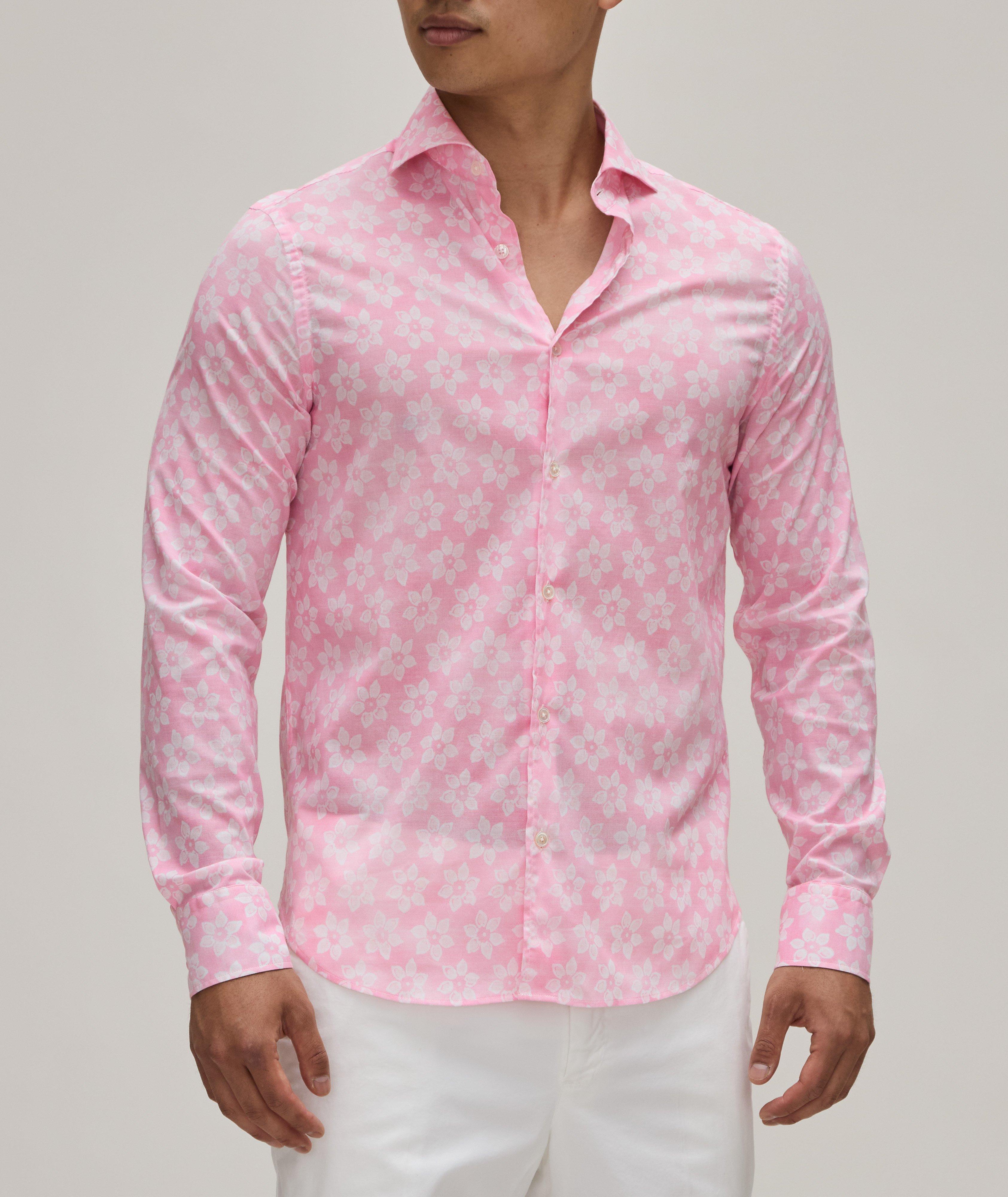 Floral Stretch-Cotton Sport Shirt  image 1