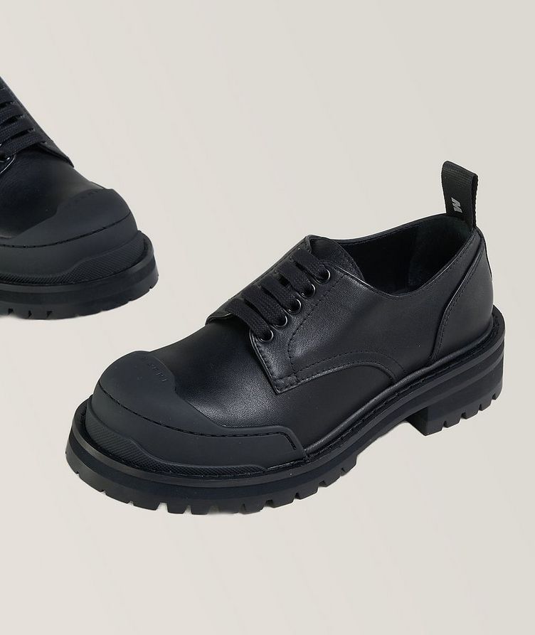 Chunky Toed Calf Leather Lace-up Derbies image 3