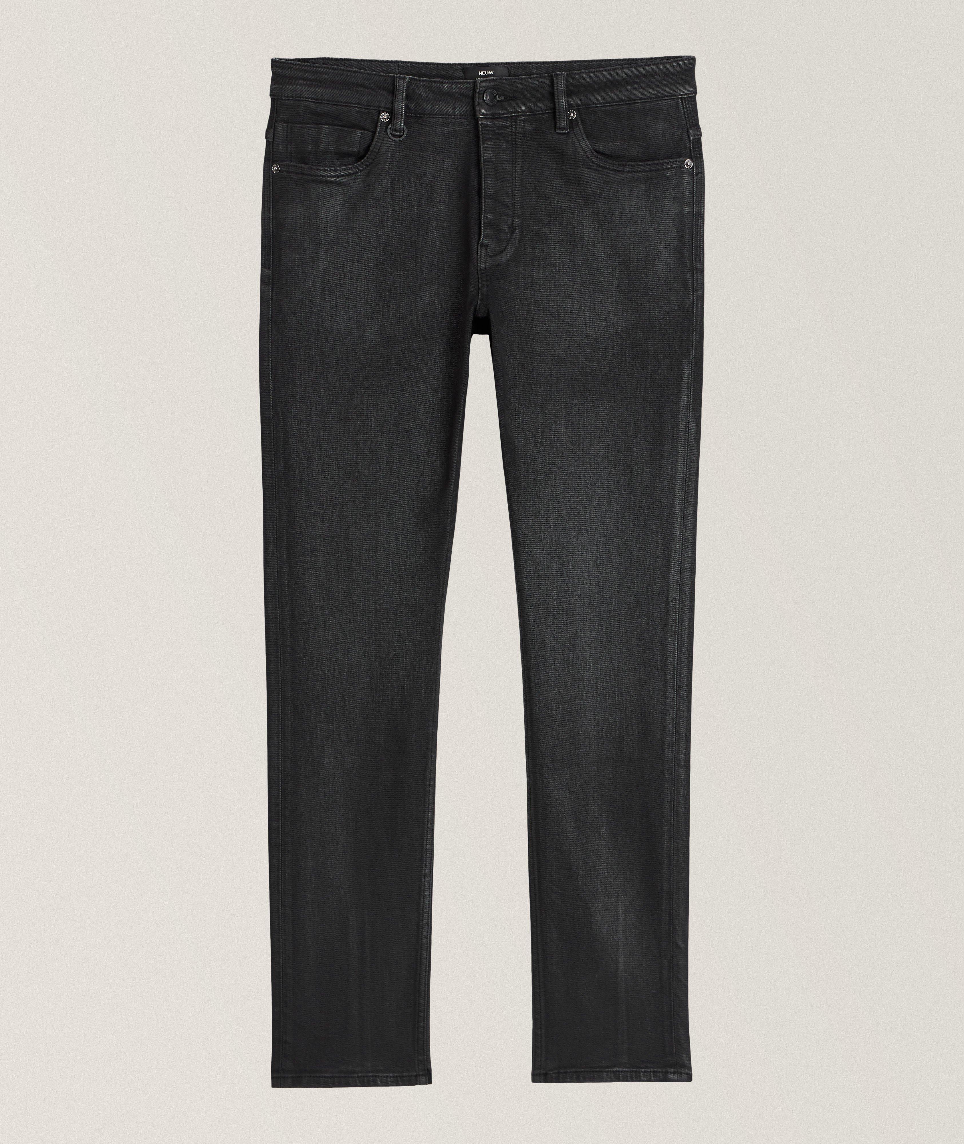 Lou Slim Straight Stretch-Cotton Jeans image 0