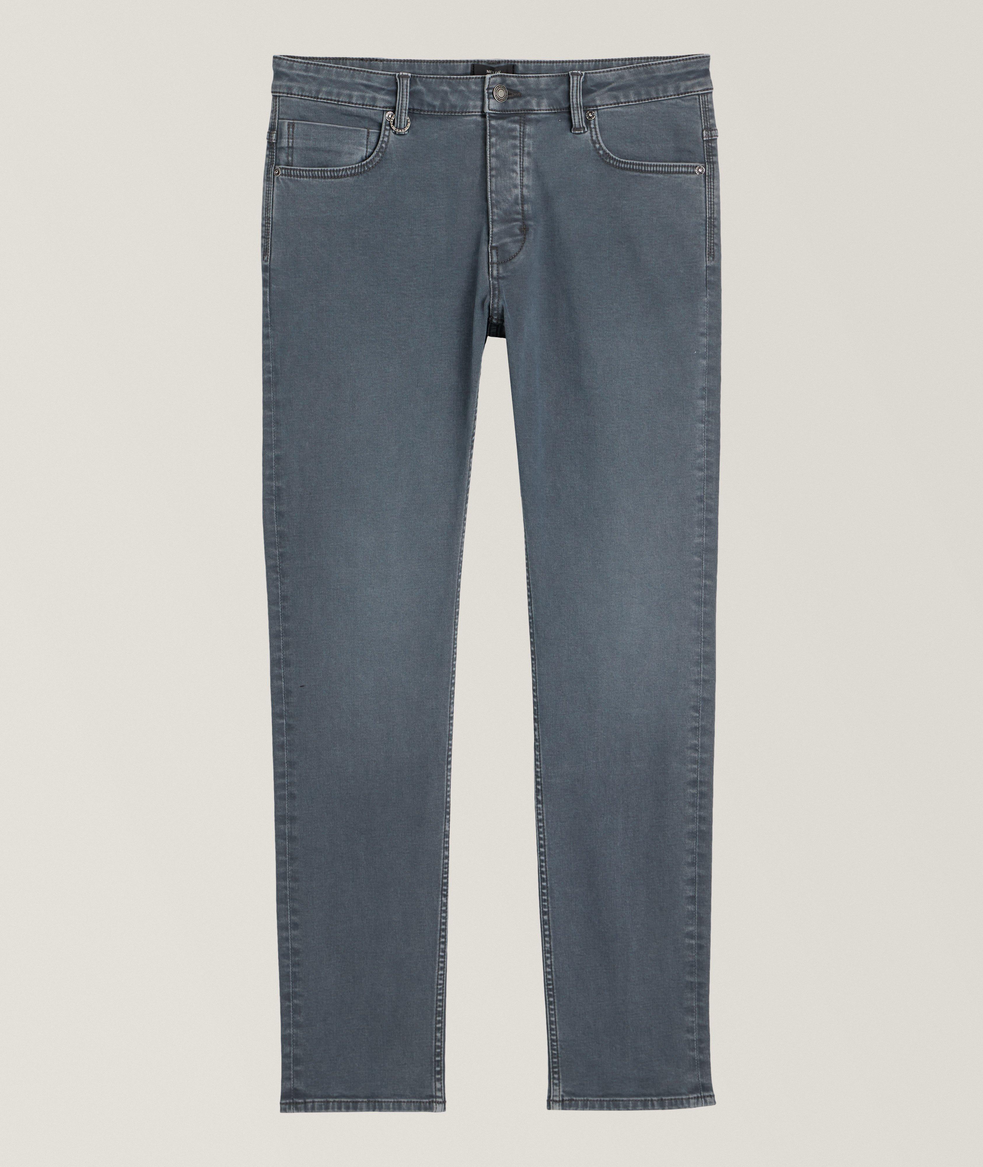 Lou Slim Straight Stretch-Cotton Jeans image 0