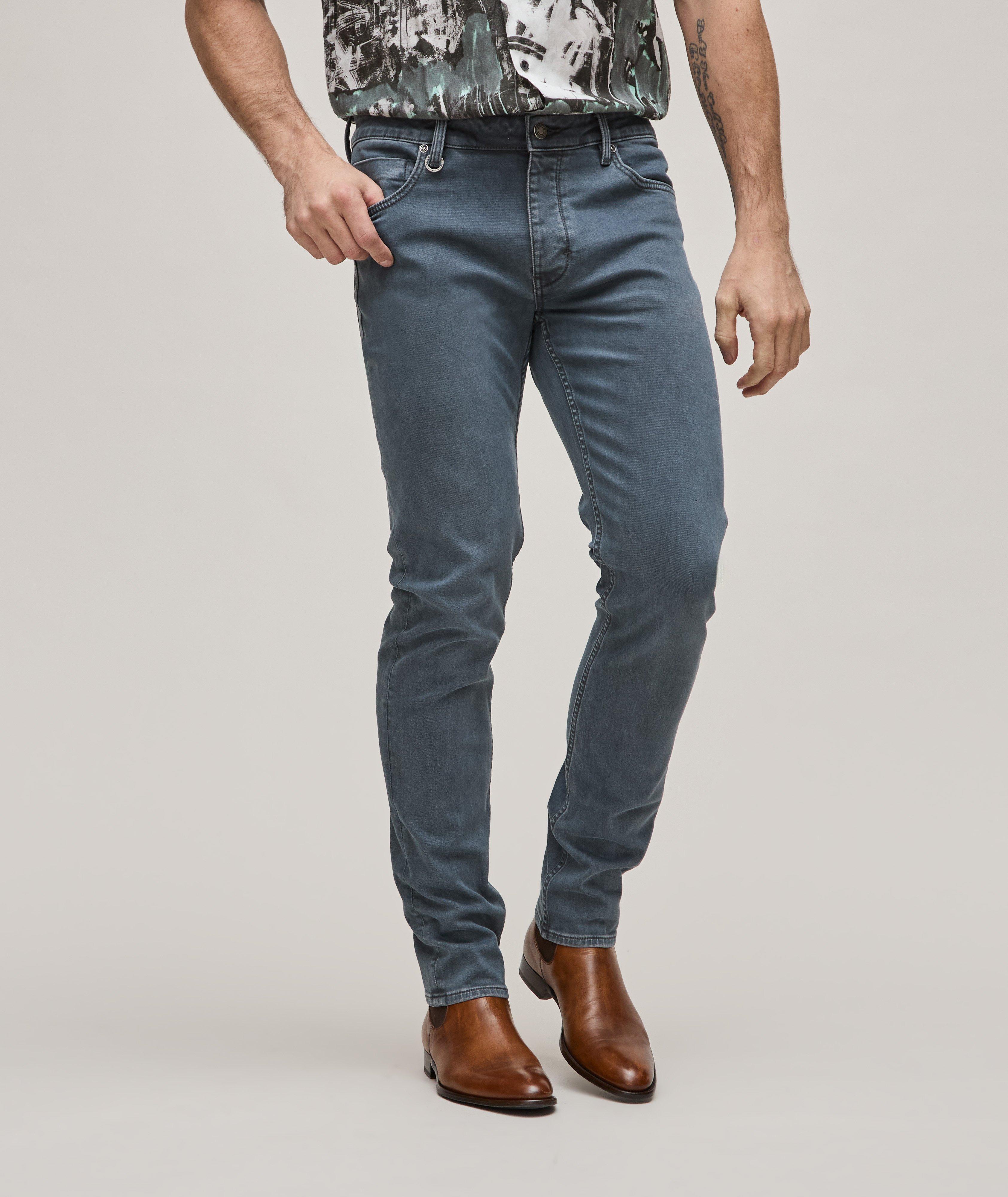 Lou Slim Straight Stretch-Cotton Jeans image 2