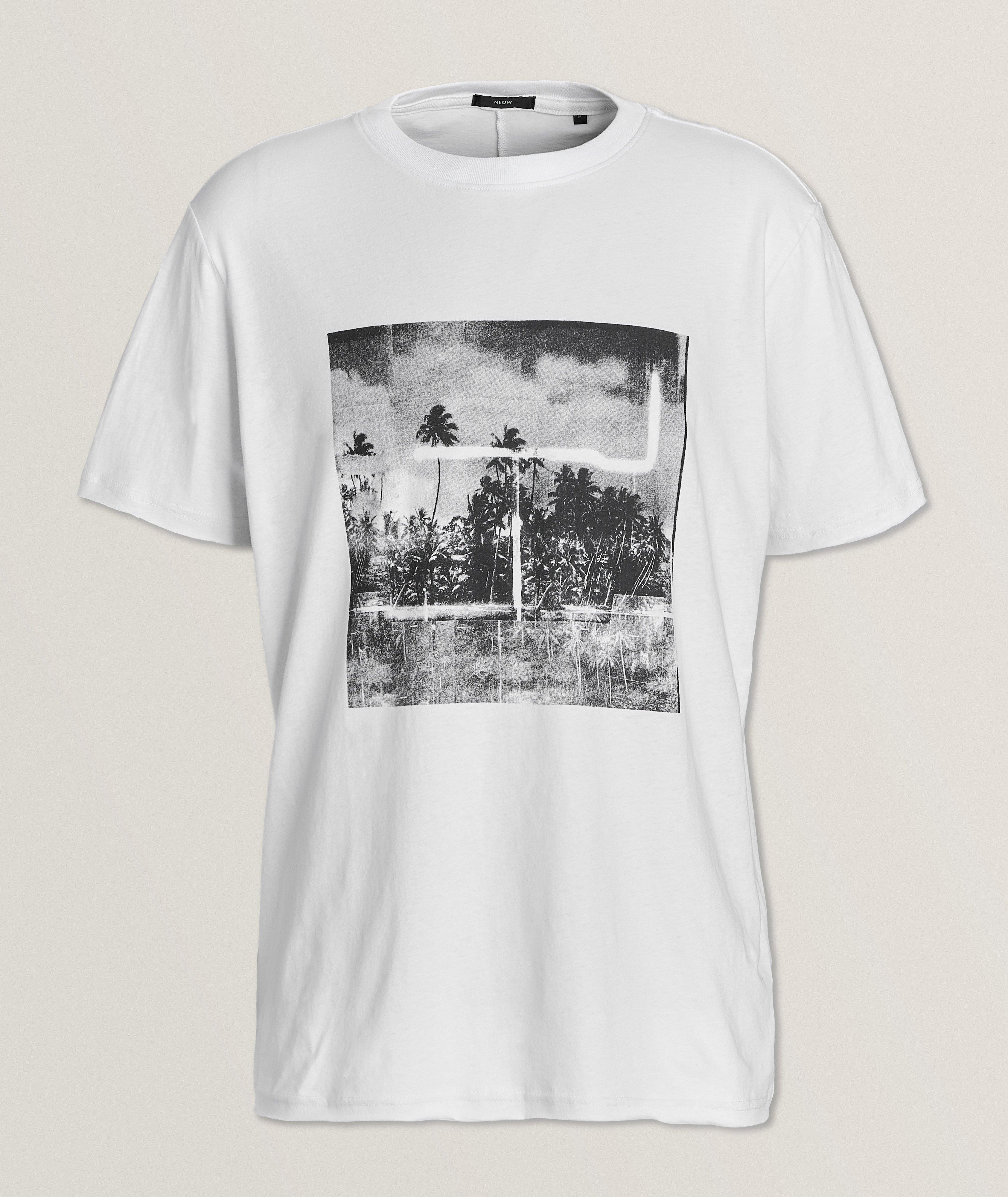 T-shirt en coton et en lin à détail de l’artiste Joris Graaf image 0