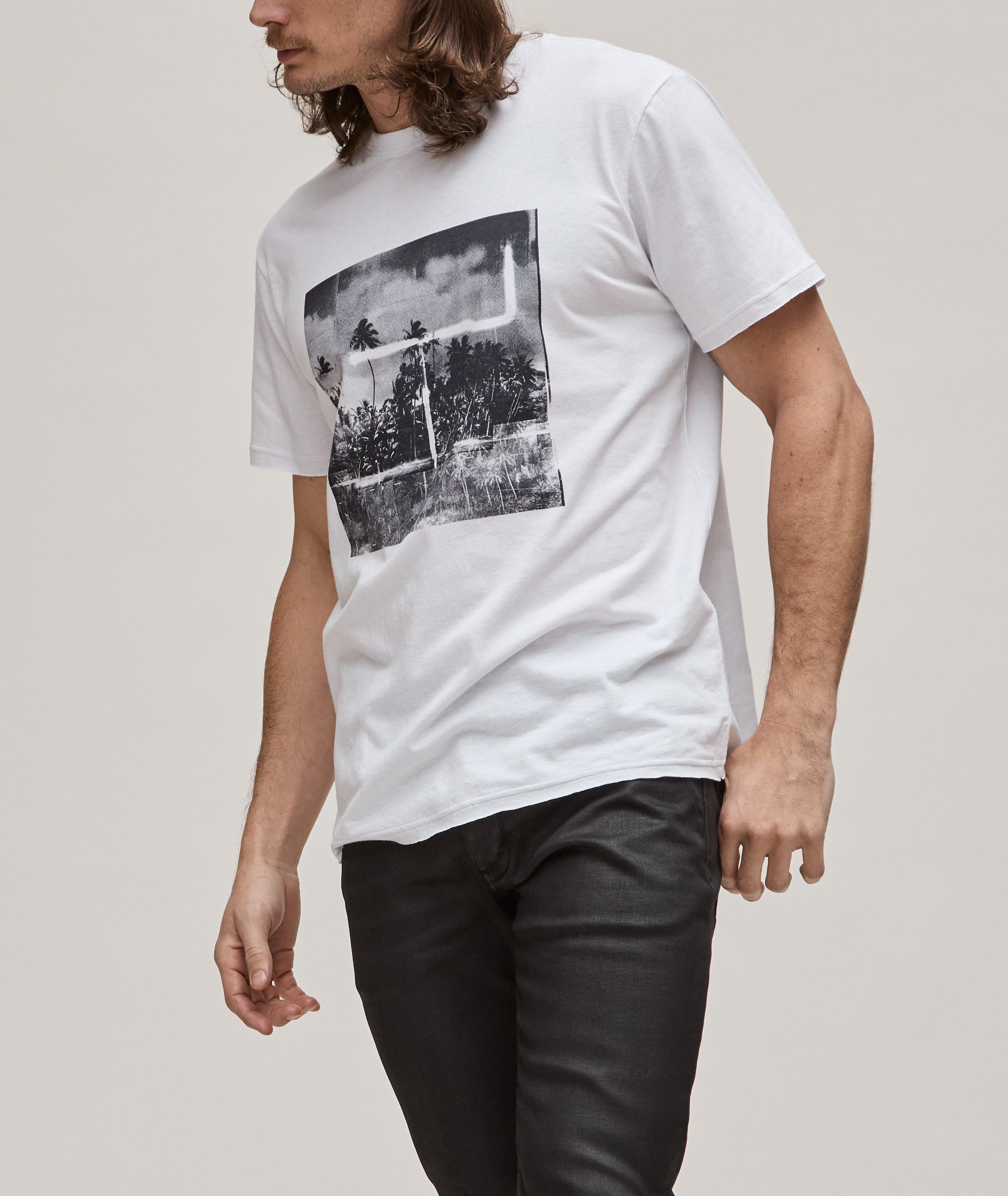 T-shirt en coton et en lin à détail de l’artiste Joris Graaf image 1