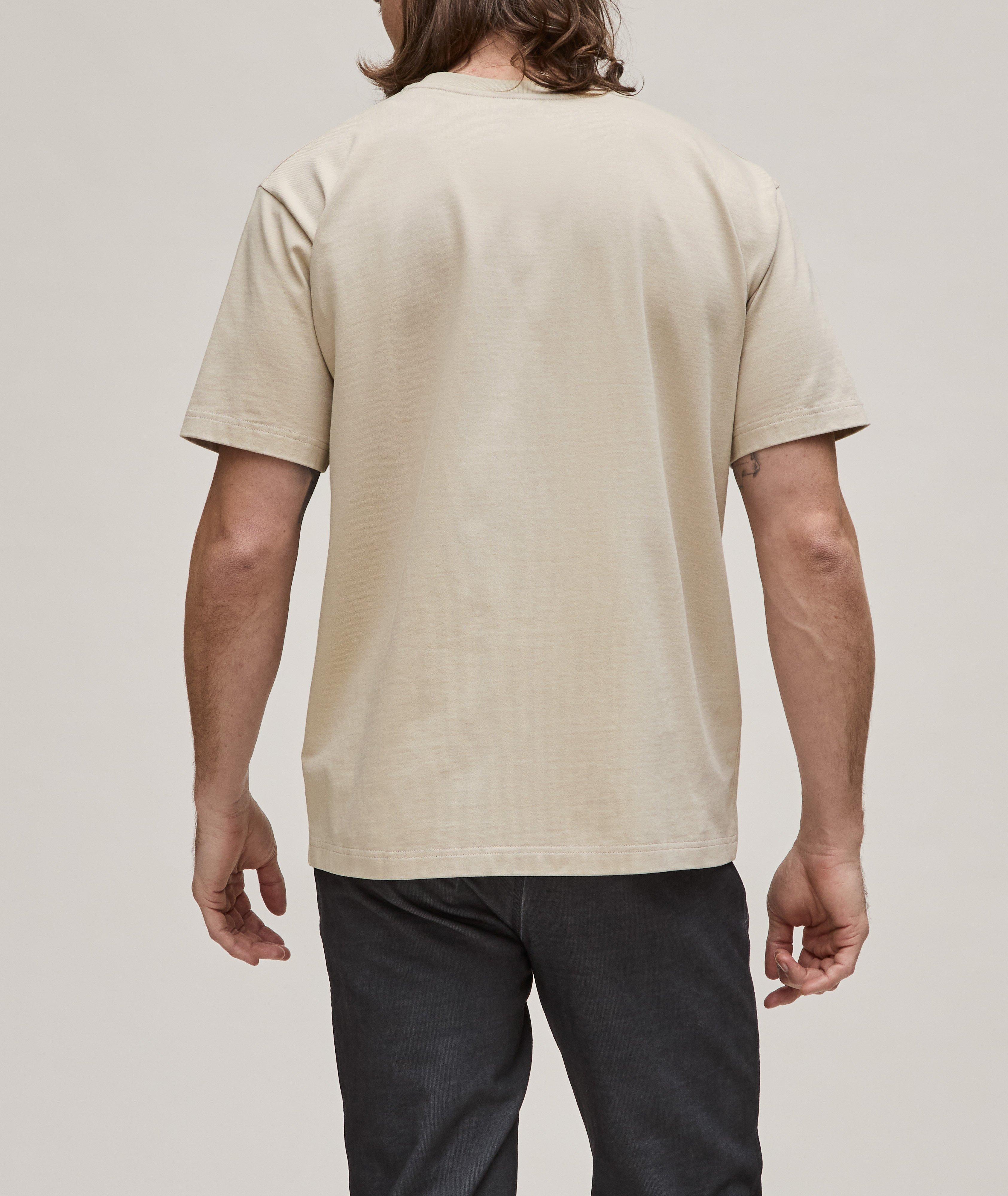 T-shirt en coton biologique avec logo en velours image 2