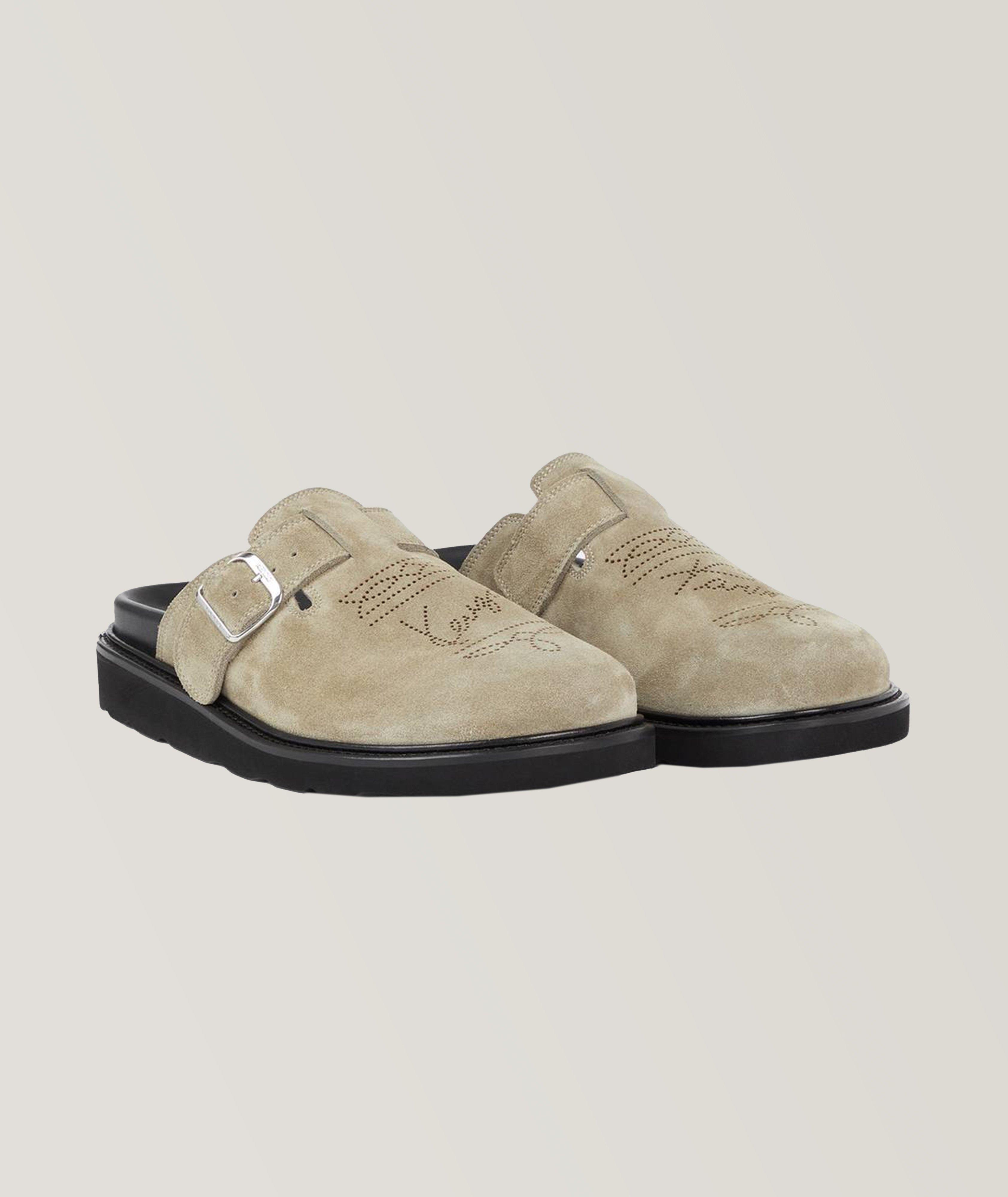 Matto Suede-Leather Clogs