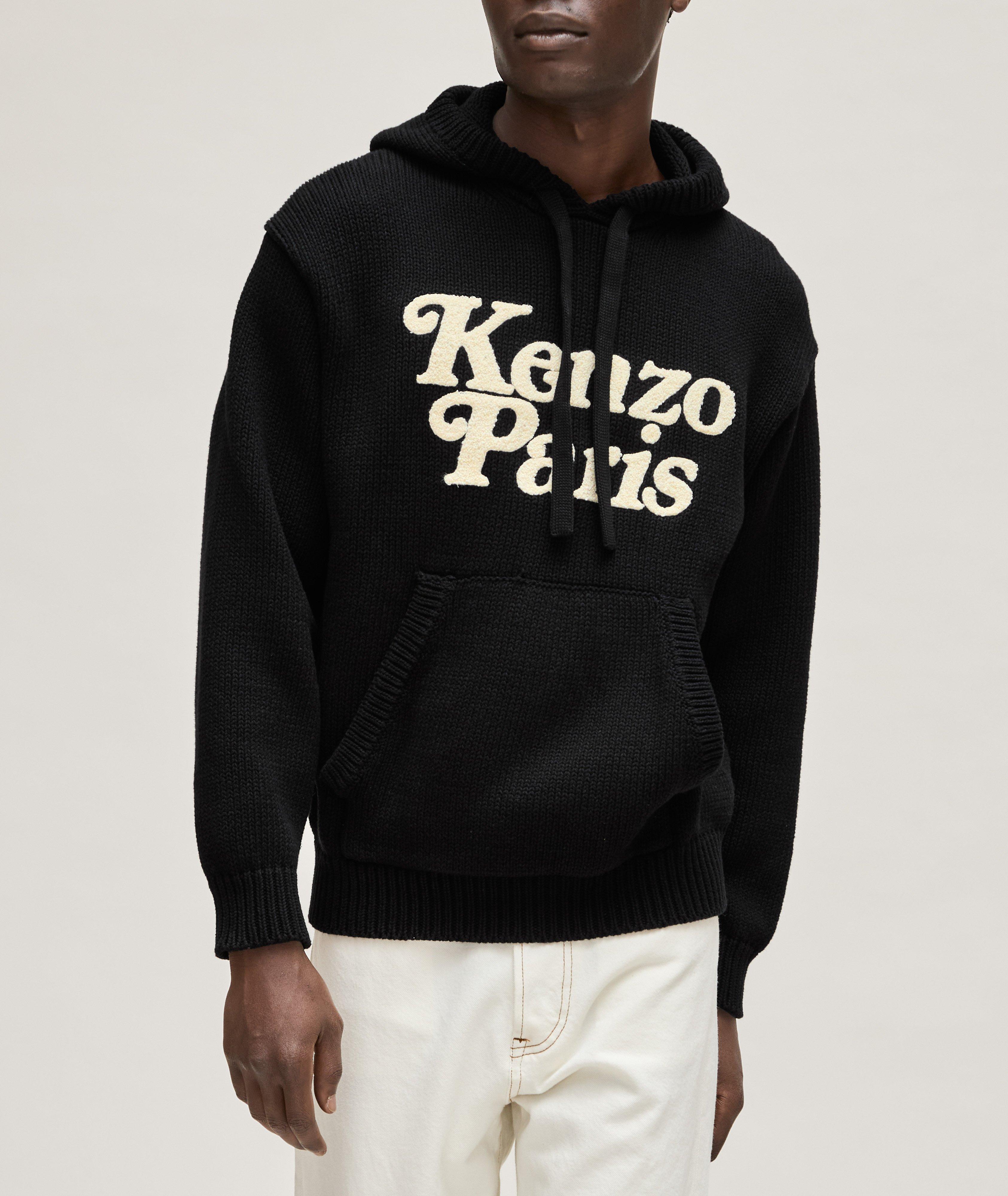 Verdy Collaboration Printed Logo Cotton Hooded Sweater image 2
