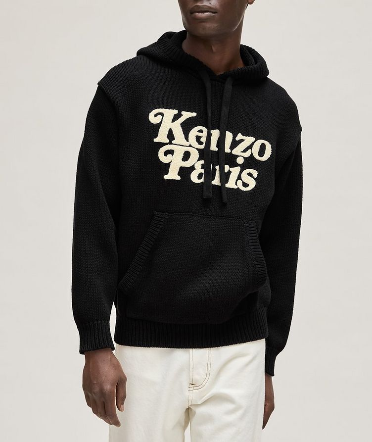 Verdy Collaboration Printed Logo Cotton Hooded Sweater image 2