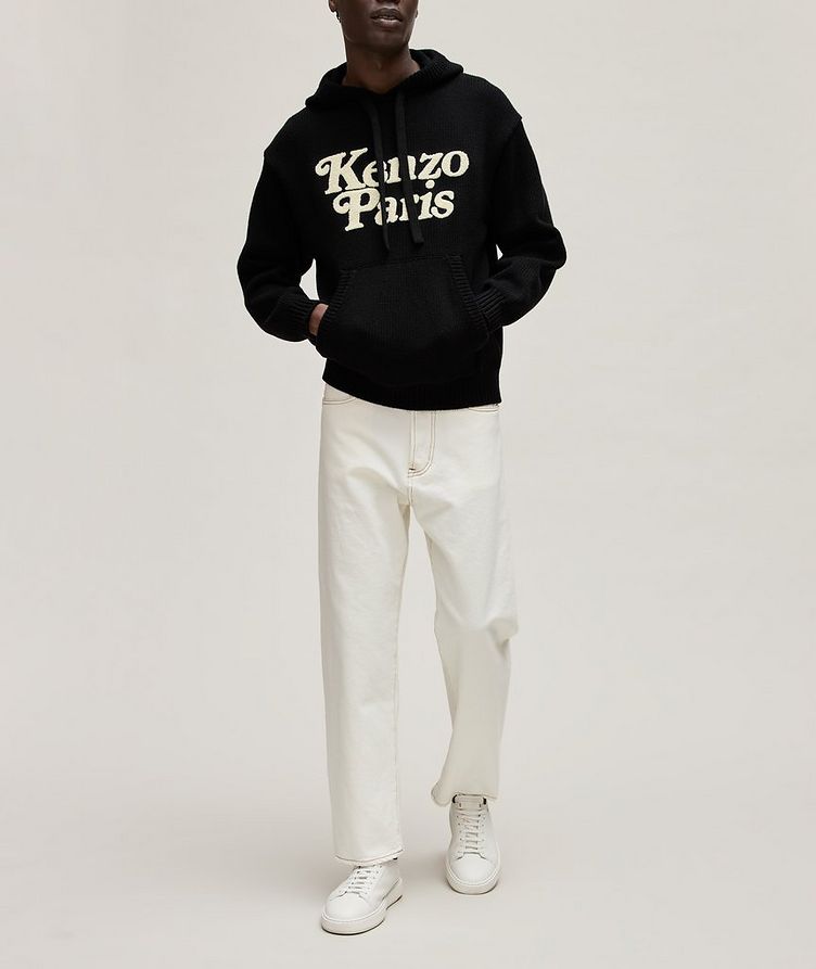 Verdy Collaboration Printed Logo Cotton Hooded Sweater image 5