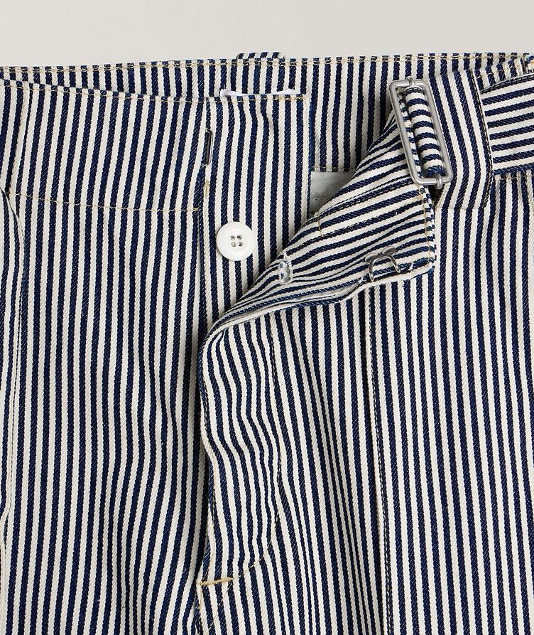 Striped Cargo Jeans image 1