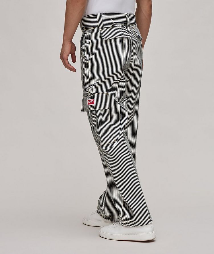 Striped Cargo Jeans image 3