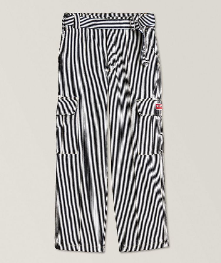 Striped Cargo Jeans image 0
