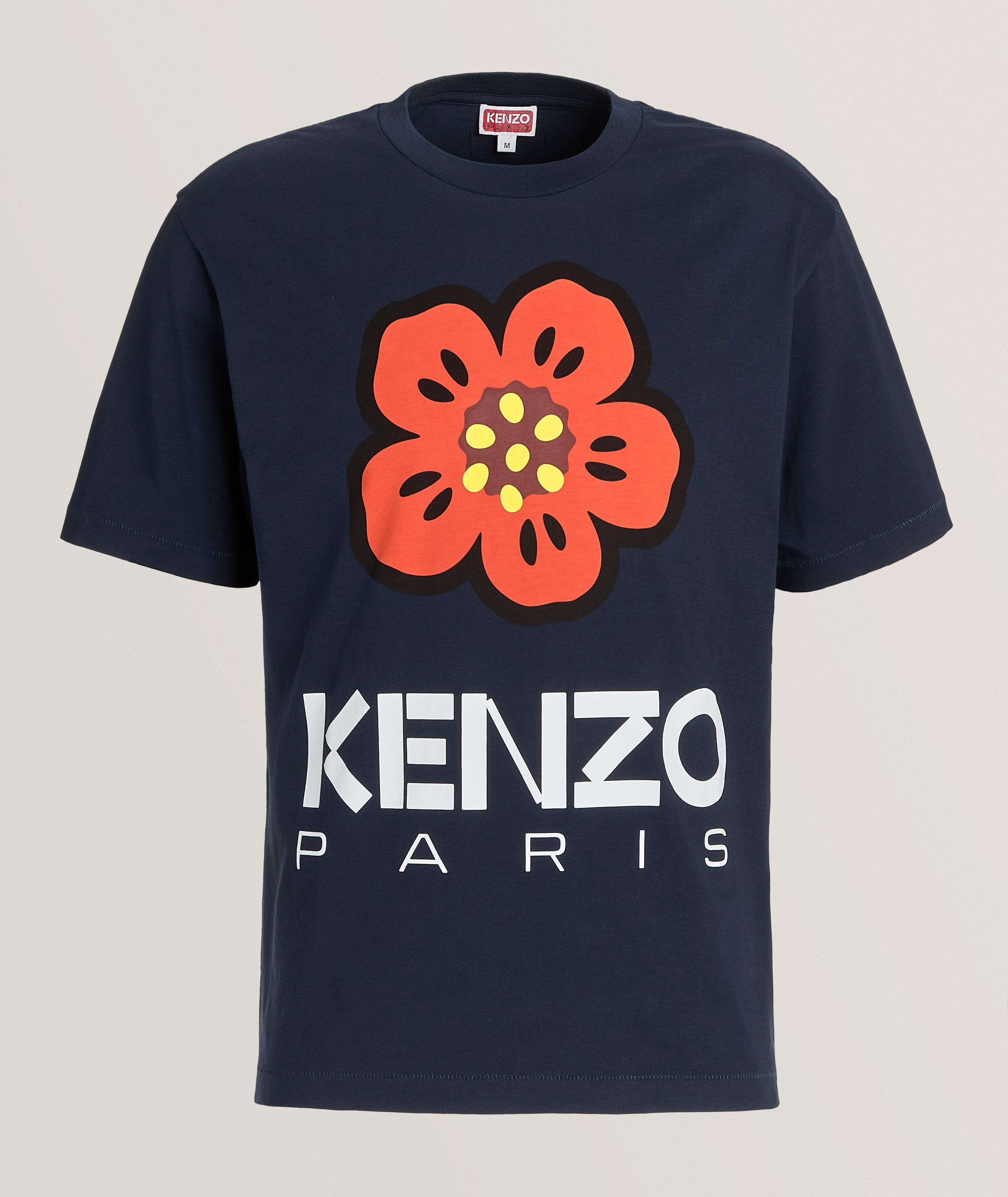 T-shirt avec emblème de fleur image 0