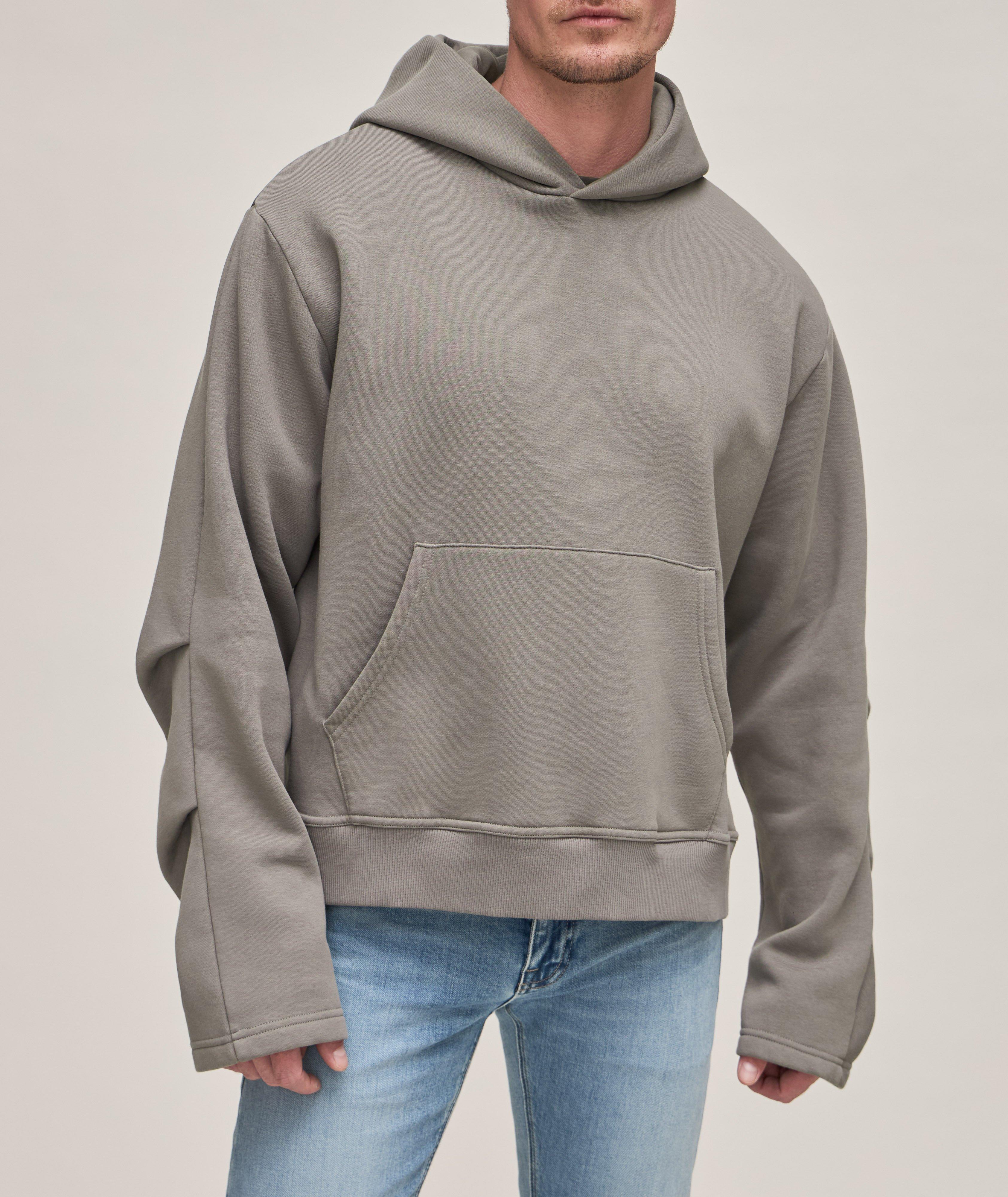 Cotton-Blend Hooded Sweater image 1