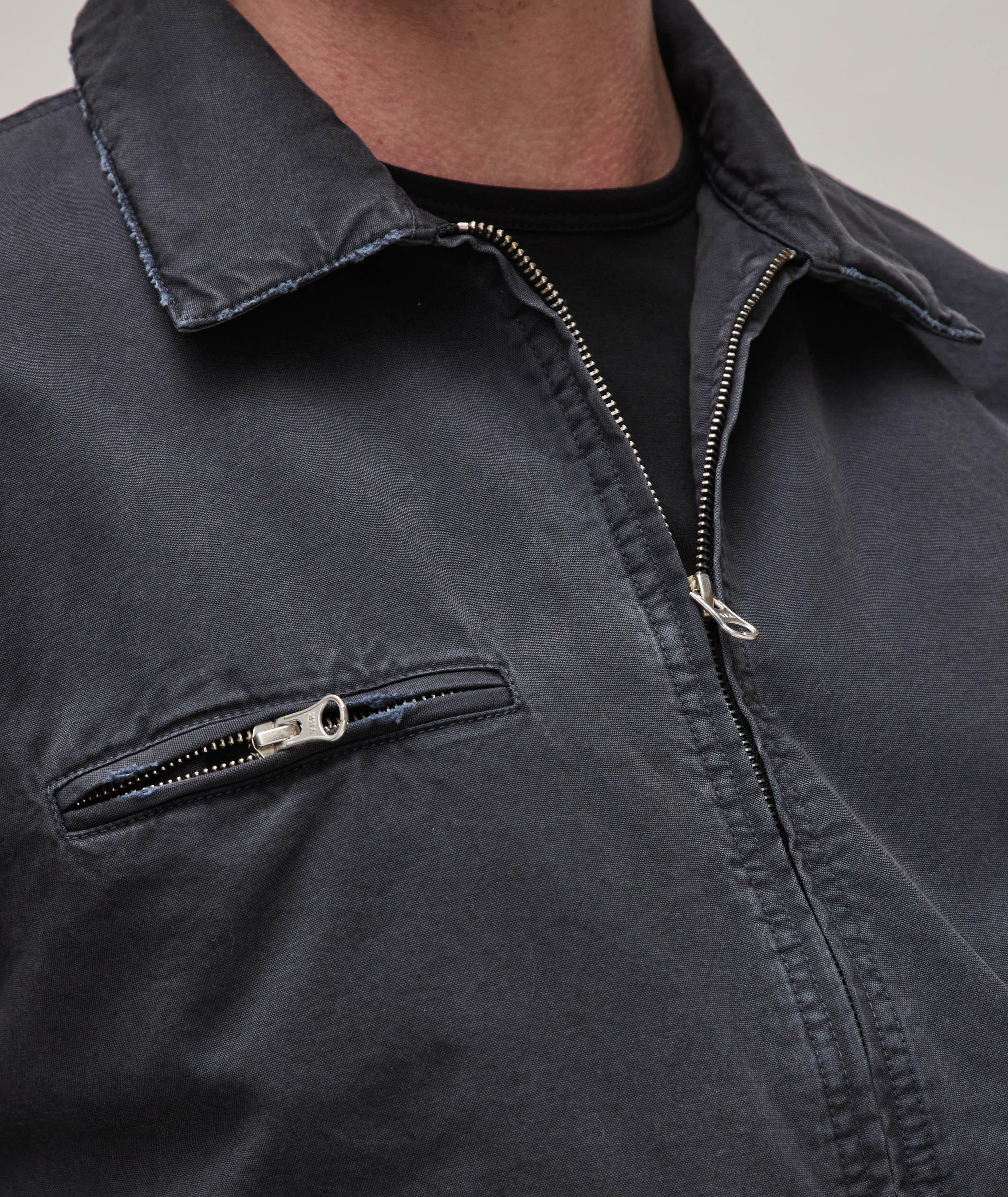 Frayed Cotton Jacket With Interior Padding  image 4