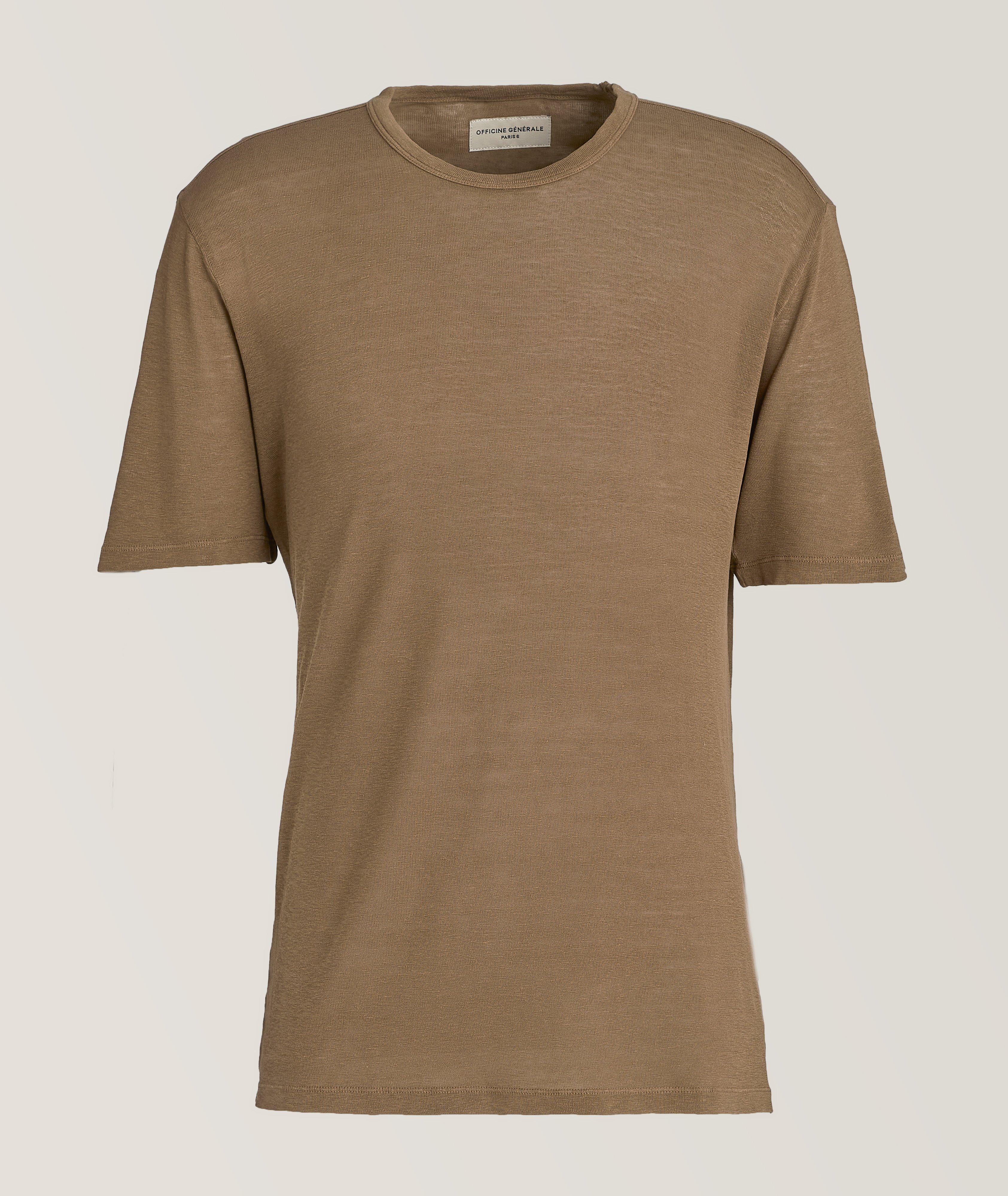 Garment Dyed Lyocell-Linen T-Shirt