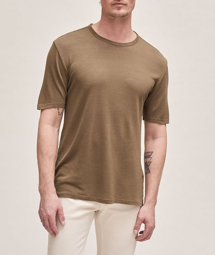 Garment Dyed Lyocell-Linen T-Shirt  image 1