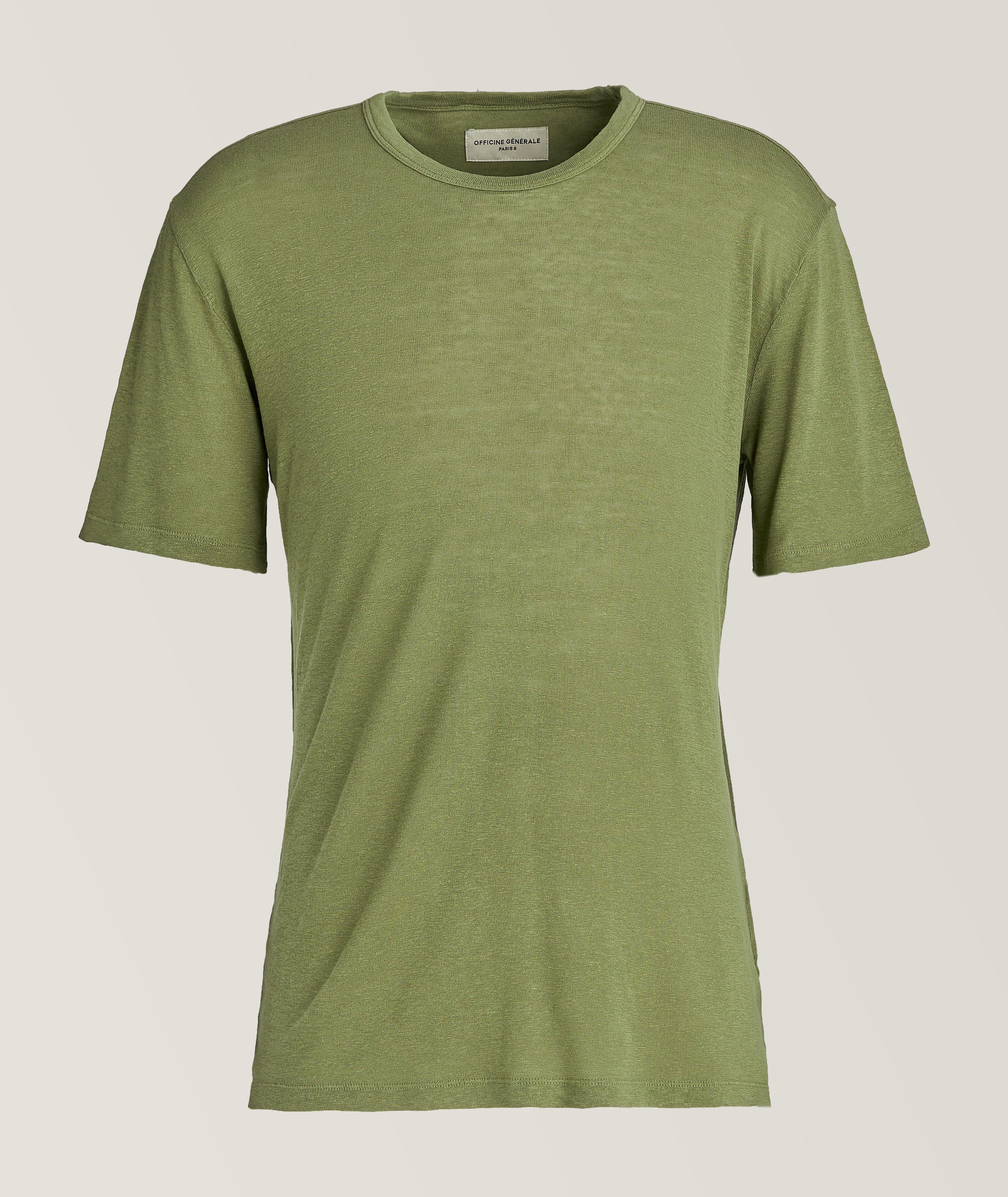 Garment Dyed Lyocell-Linen T-Shirt
