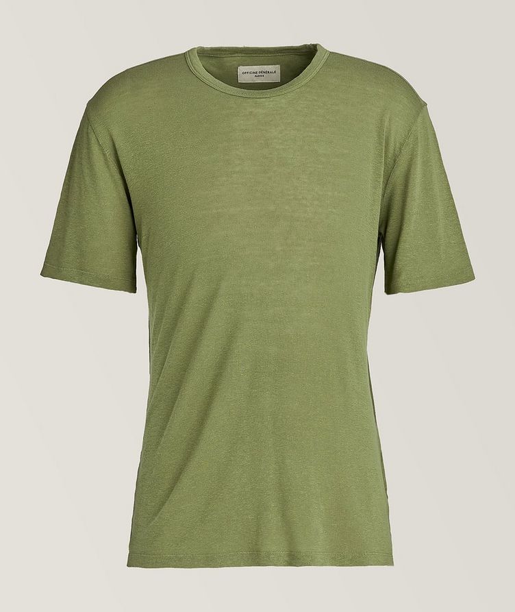 Garment Dyed Lyocell-Linen T-Shirt  image 0