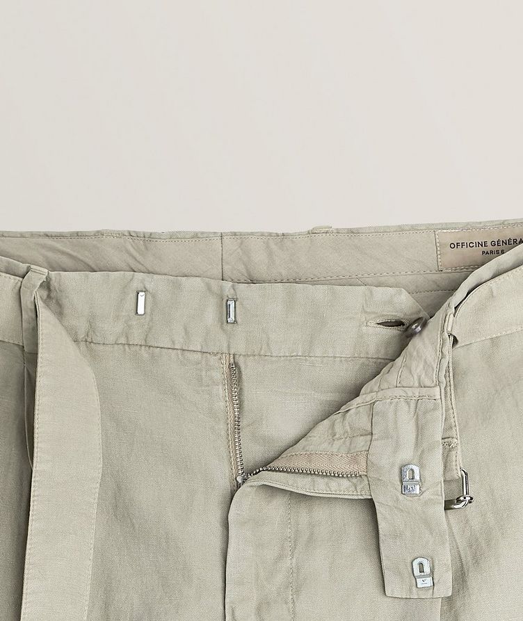 Hugo Pleated Garment-Dyed Lyocell-Blend Pants image 1