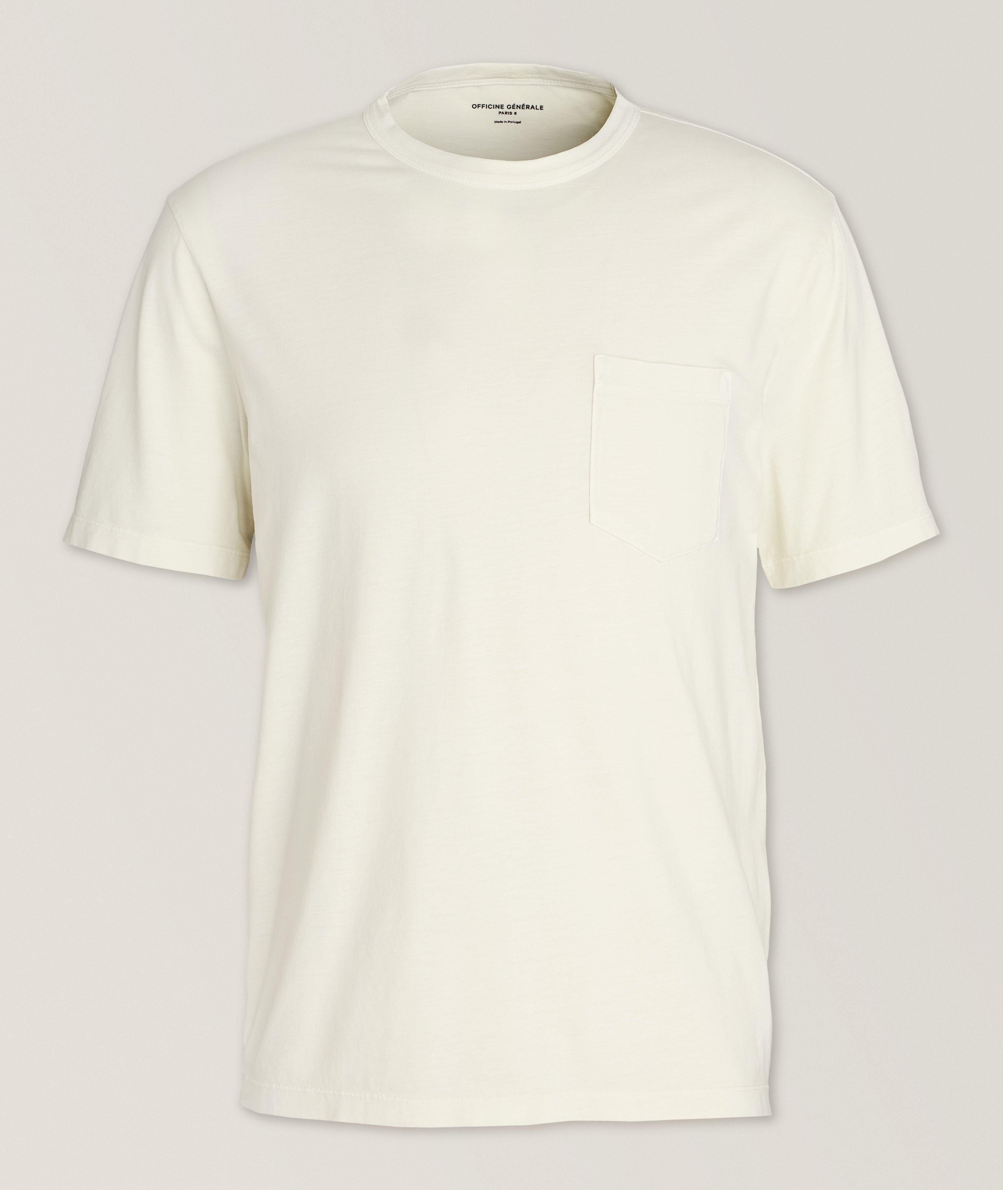 Heathered Lyocell-Cotton T-Shirt  image 0