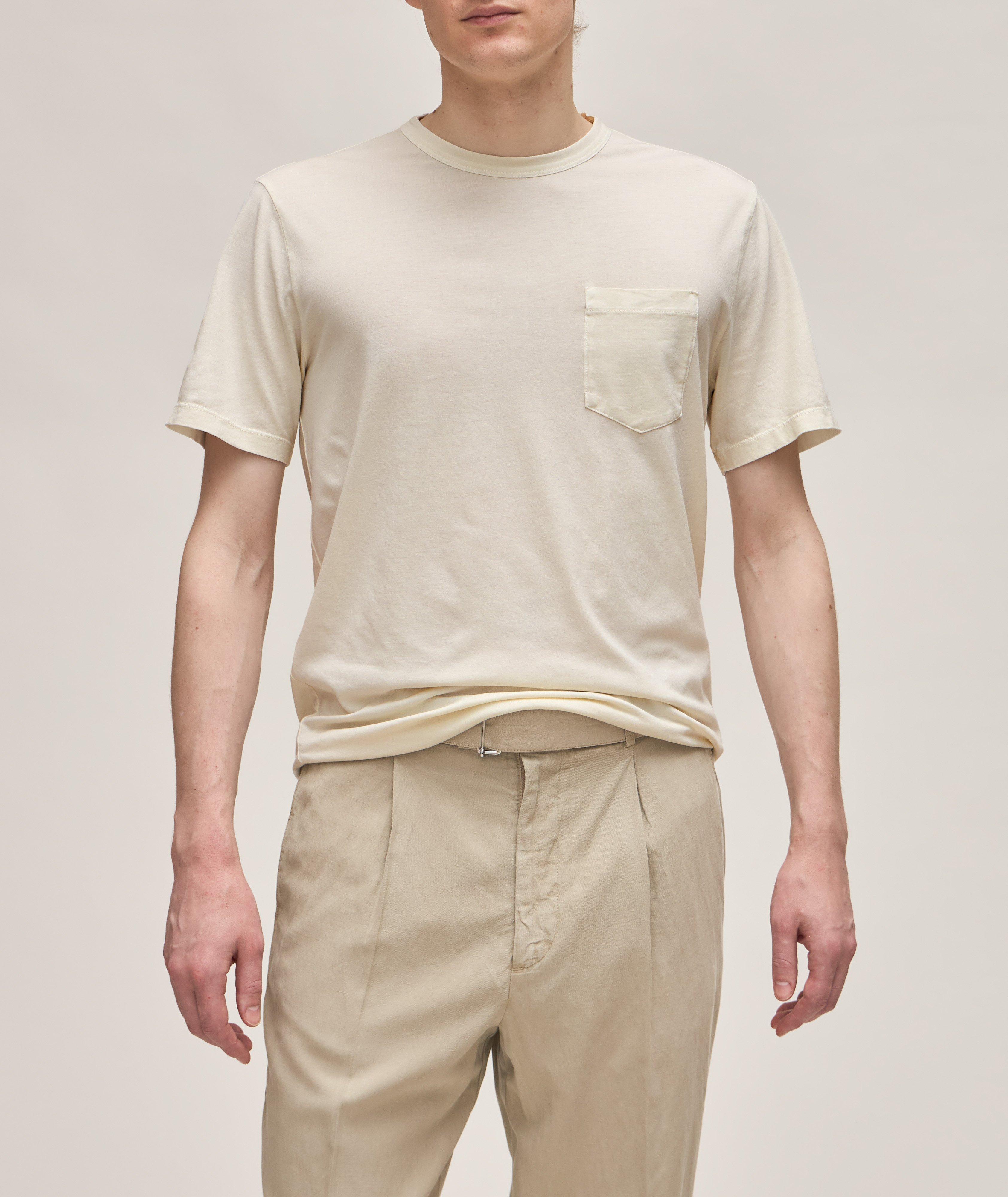 Heathered Lyocell-Cotton T-Shirt  image 1