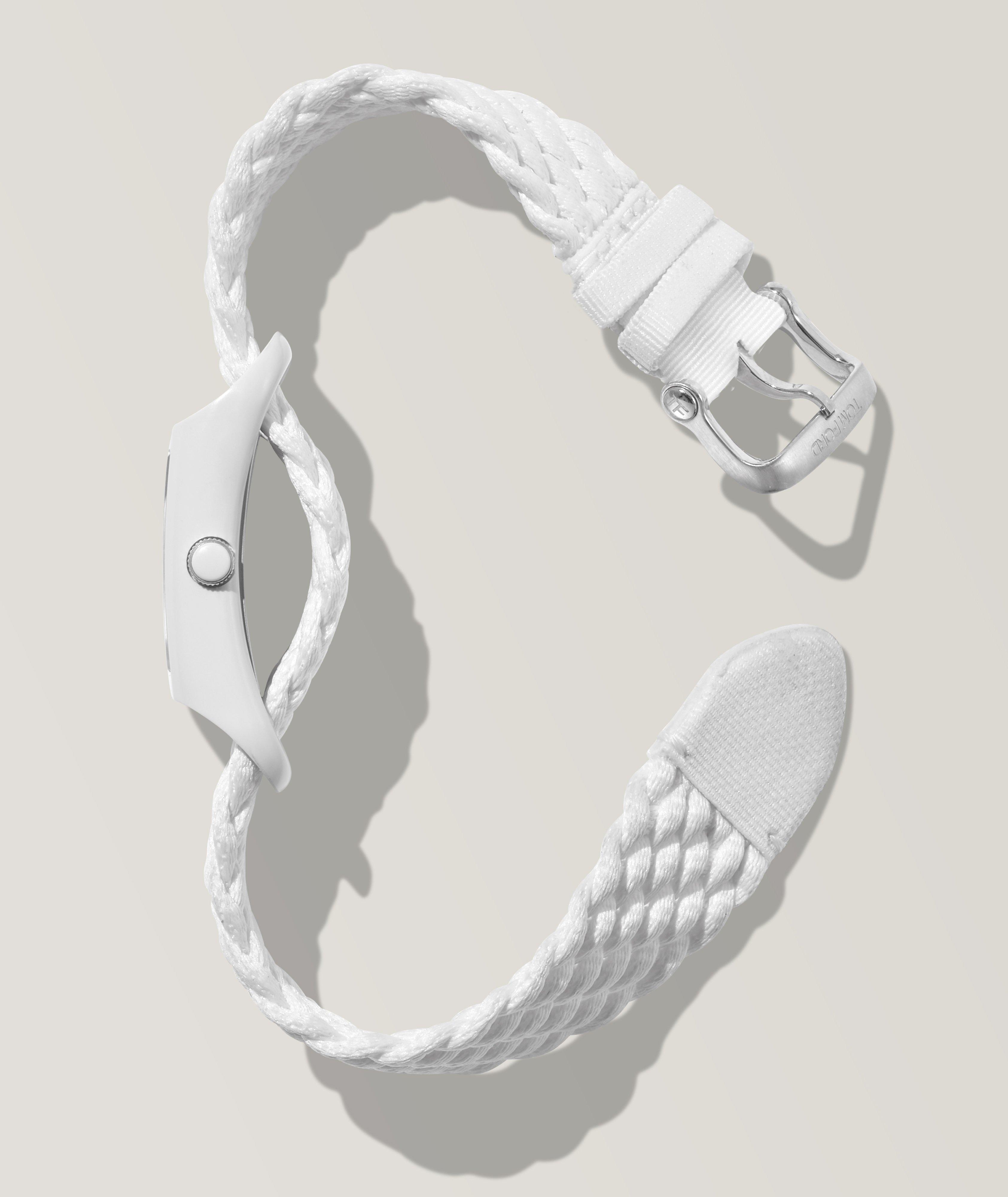 Water-Resistant Braided Strap Sport Watch image 2