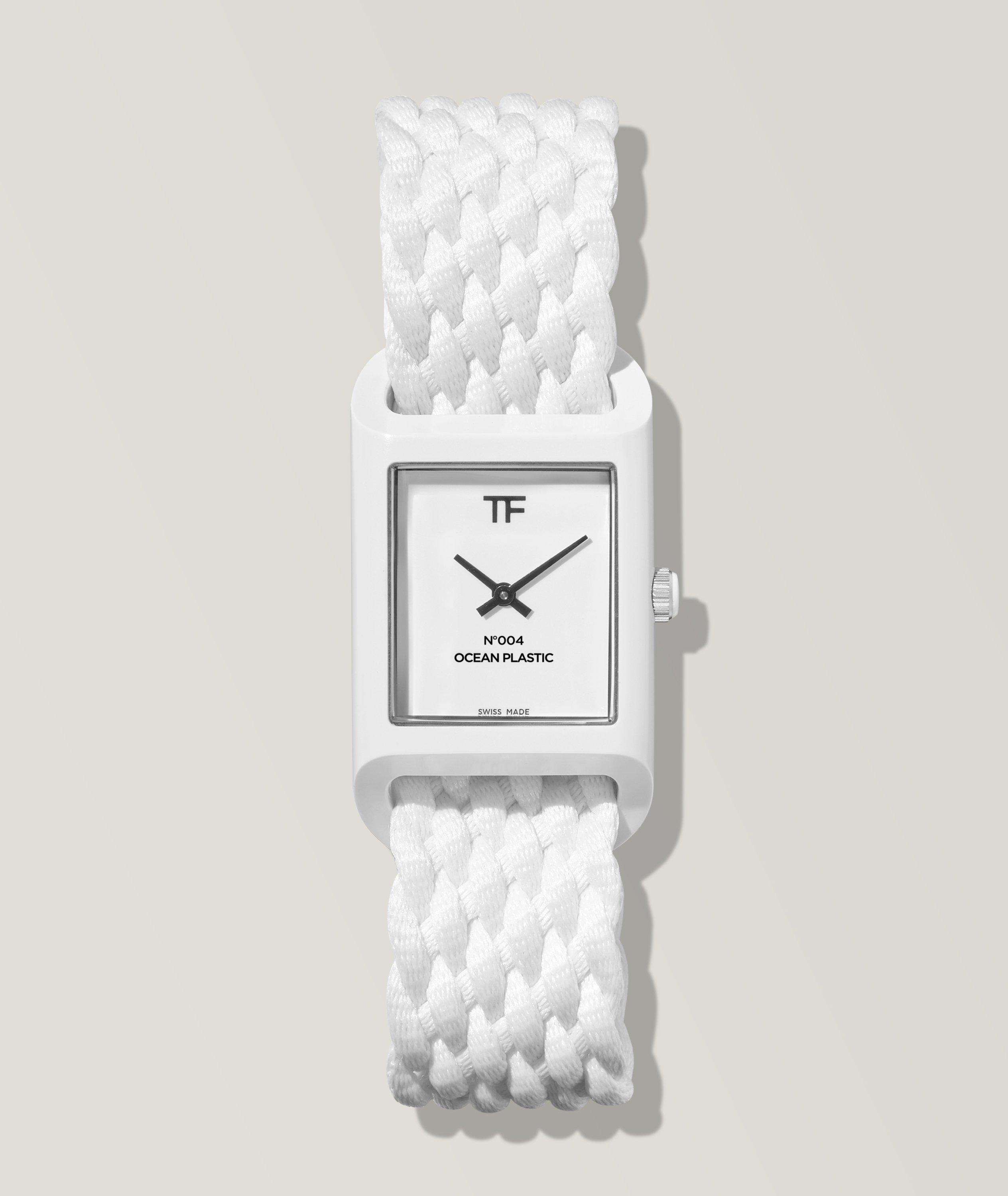 Water-Resistant Braided Strap Sport Watch image 0