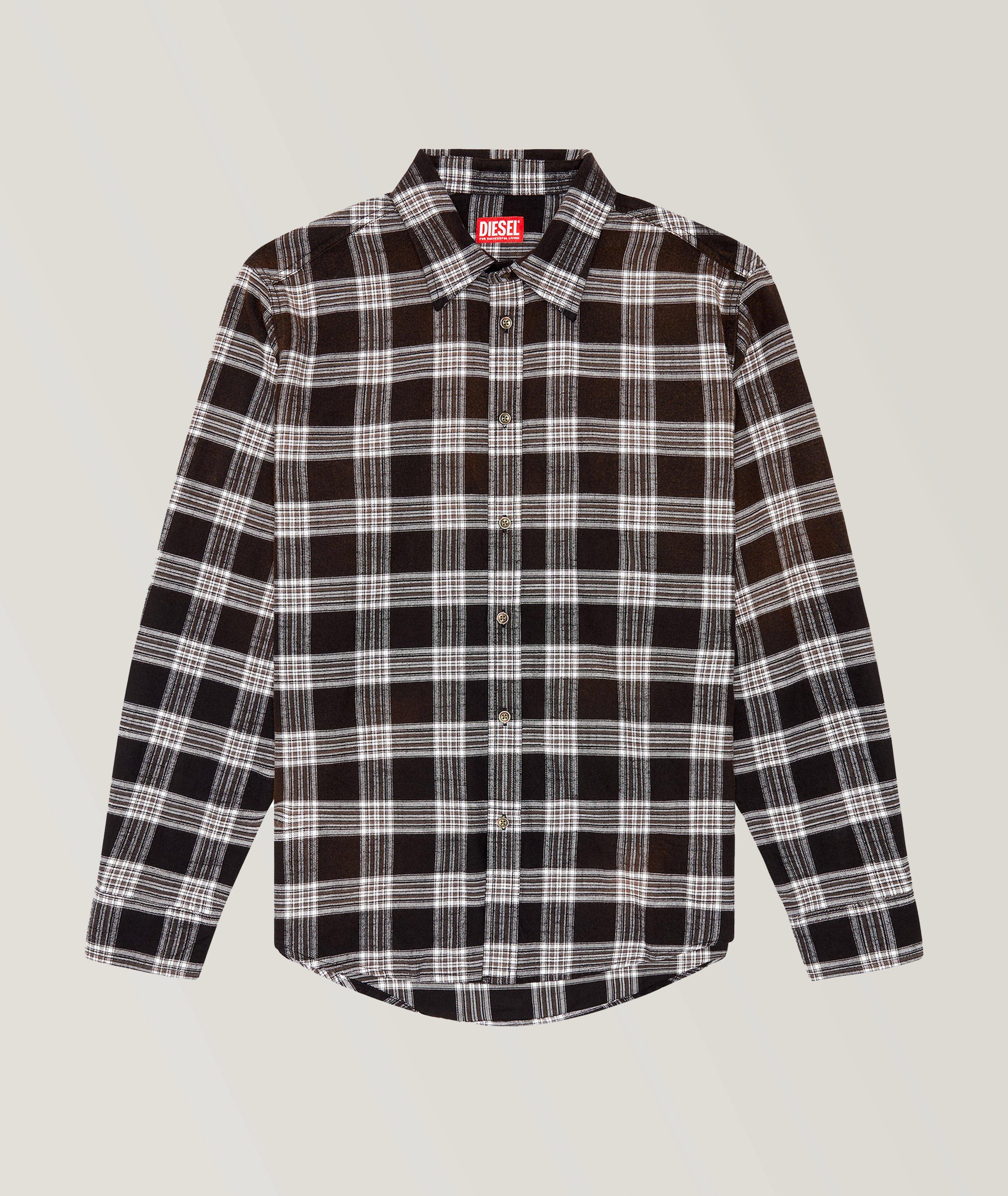 Checkered Flannel Cotton Sport Shirt image 0